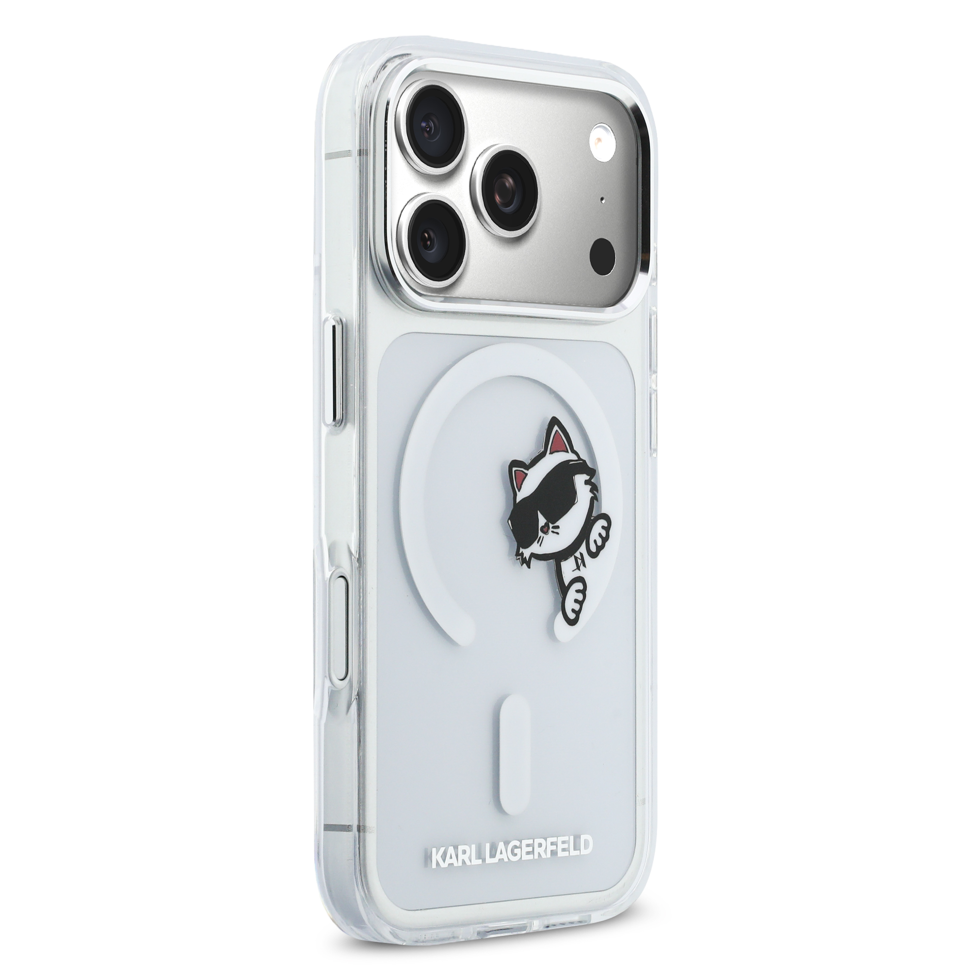 iPhone 17 Pro - KARL LAGERFELD Choupette Peekaboo Transparent — estuche (foto 4 de 8)
