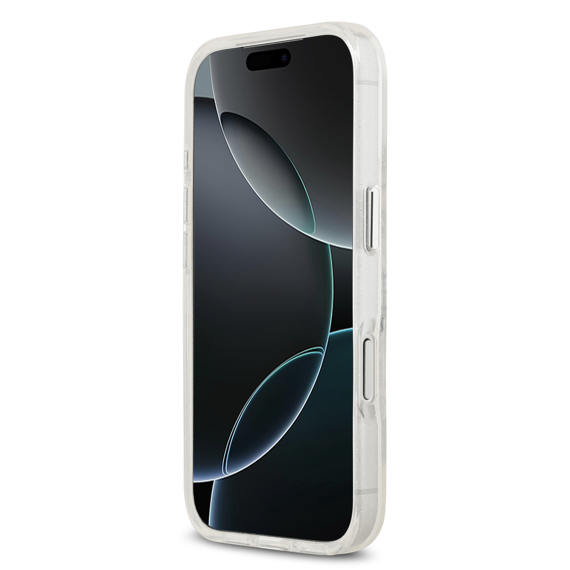 iPhone 17 Pro - KARL LAGERFELD Glitter Karl&Choupette Sketch Clear — estuche (foto 5 de 5)
