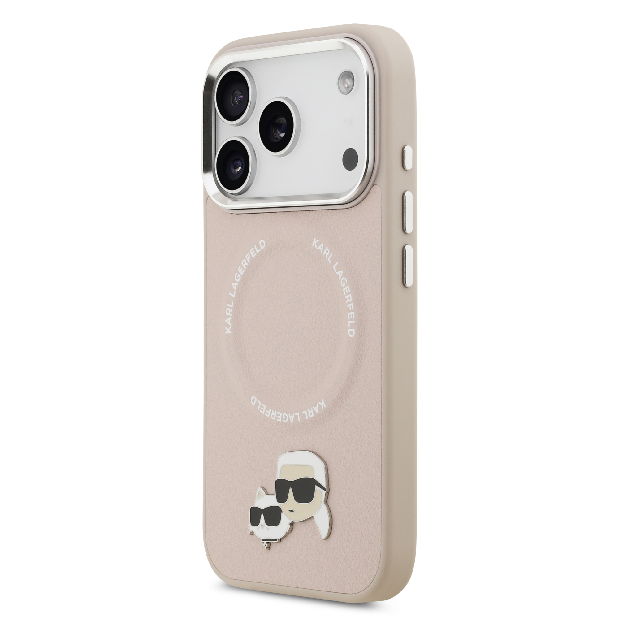 iPhone 17 Pro - KARL LAGERFELD PU Case With Karl RSG Logo Metal Pink — estuche (foto 3 de 8)