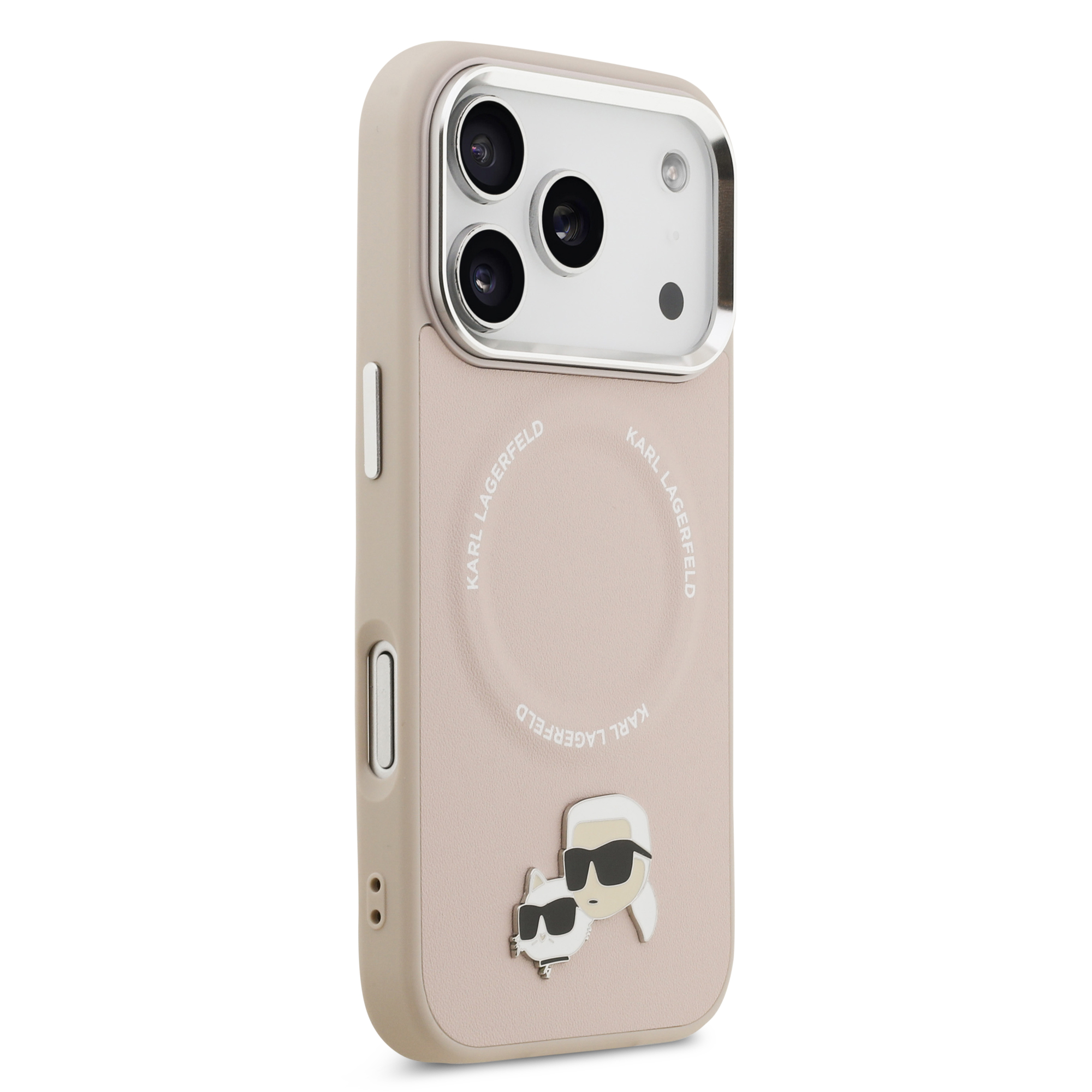 iPhone 17 Pro - KARL LAGERFELD PU Case With Karl RSG Logo Metal Pink — estuche (foto 4 de 8)