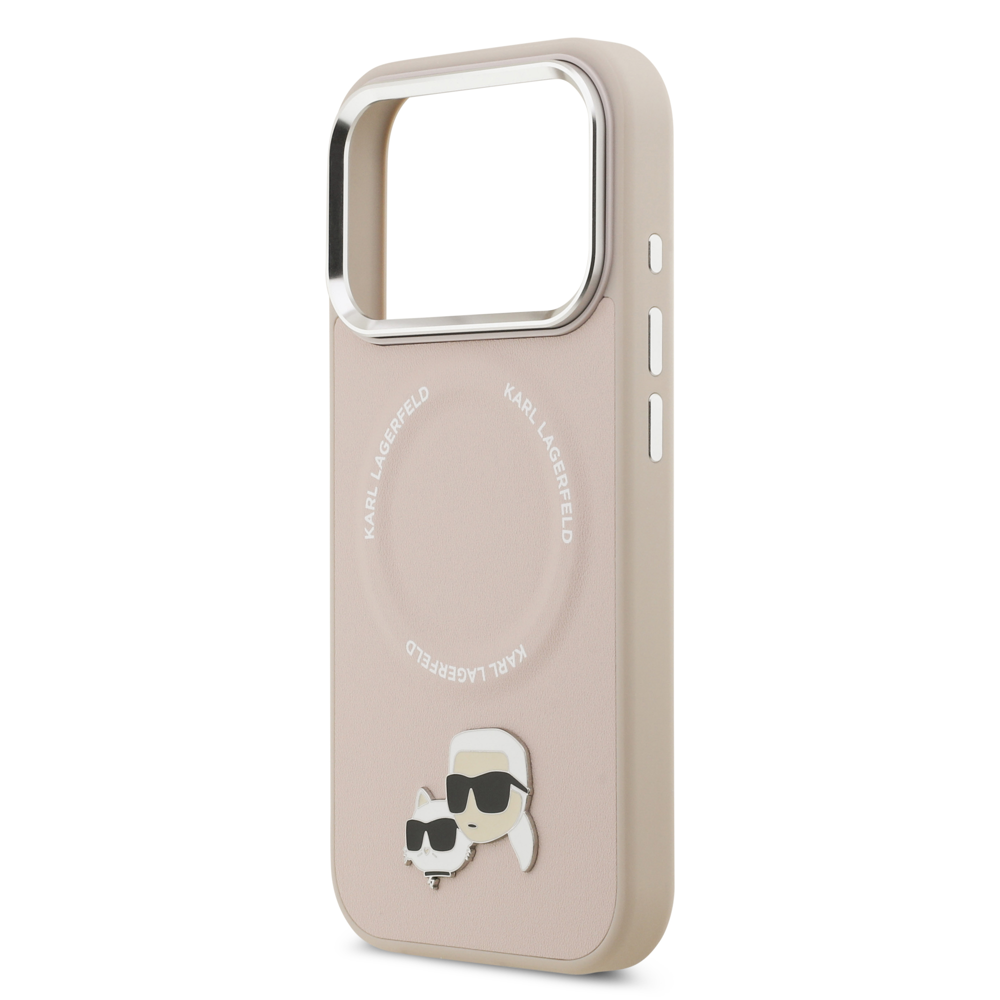 iPhone 17 Pro - KARL LAGERFELD PU Case With Karl RSG Logo Metal Pink — estuche (foto 6 de 8)