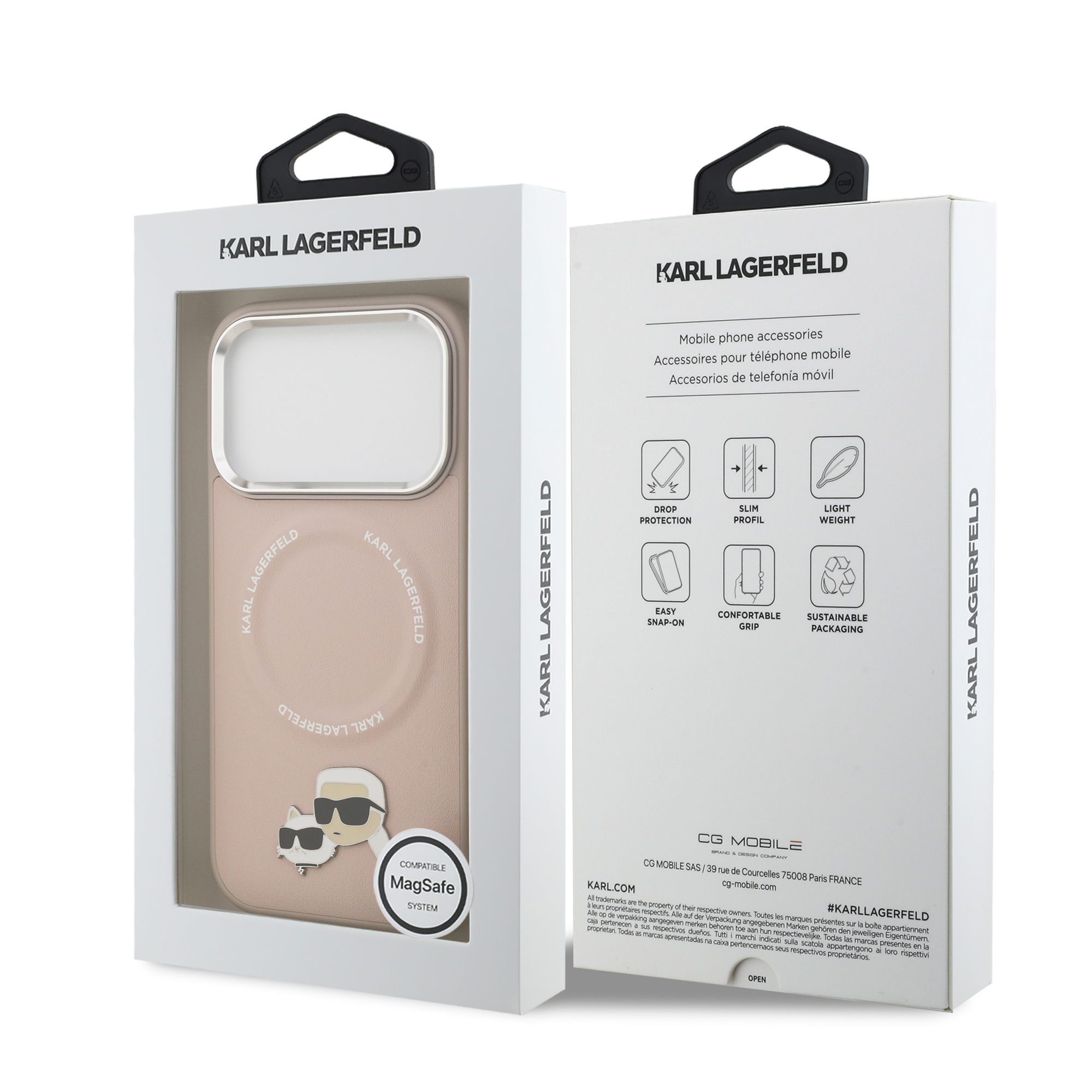 iPhone 17 Pro - KARL LAGERFELD PU Case With Karl RSG Logo Metal Pink — estuche (foto 8 de 8)