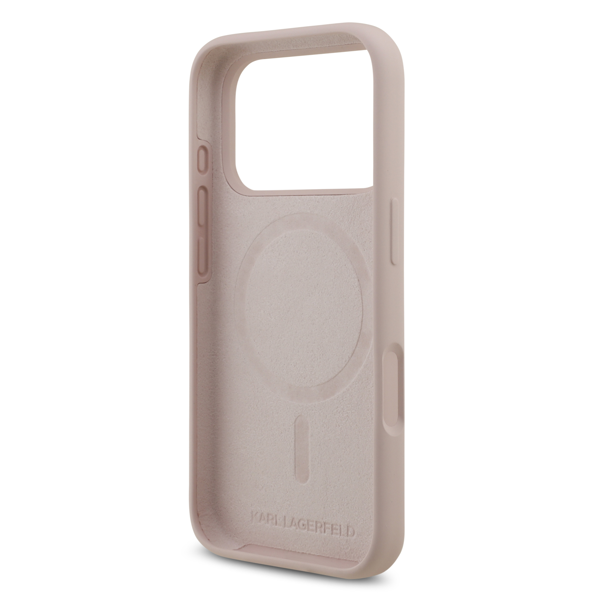 iPhone 17 Pro - KARL LAGERFELD Silicone KC Body Ring Pink — estuche (foto 7 de 8)