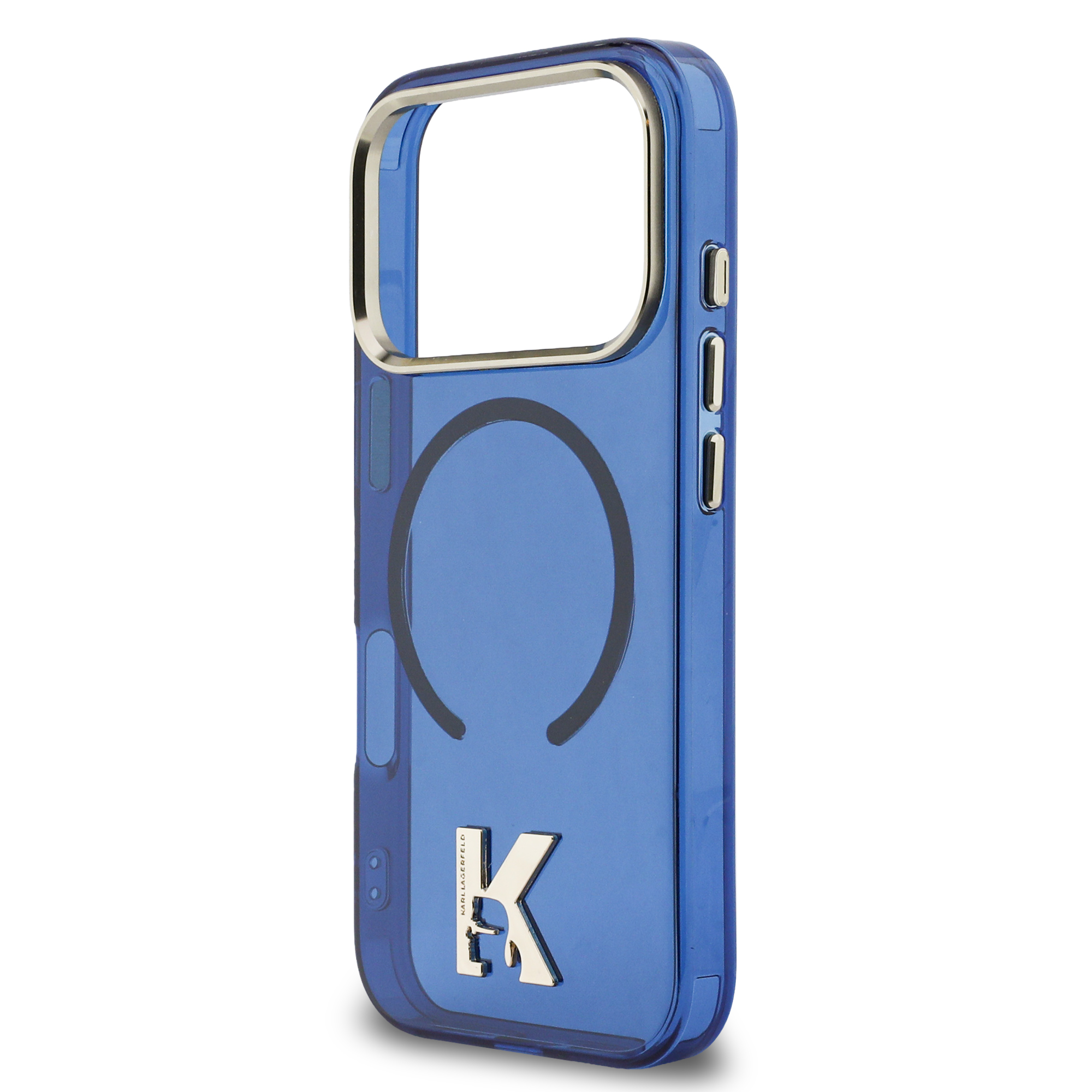 iPhone 17 Pro Max - KARL LAGERFELD Head Logo Blue — estuche (foto 6 de 8)