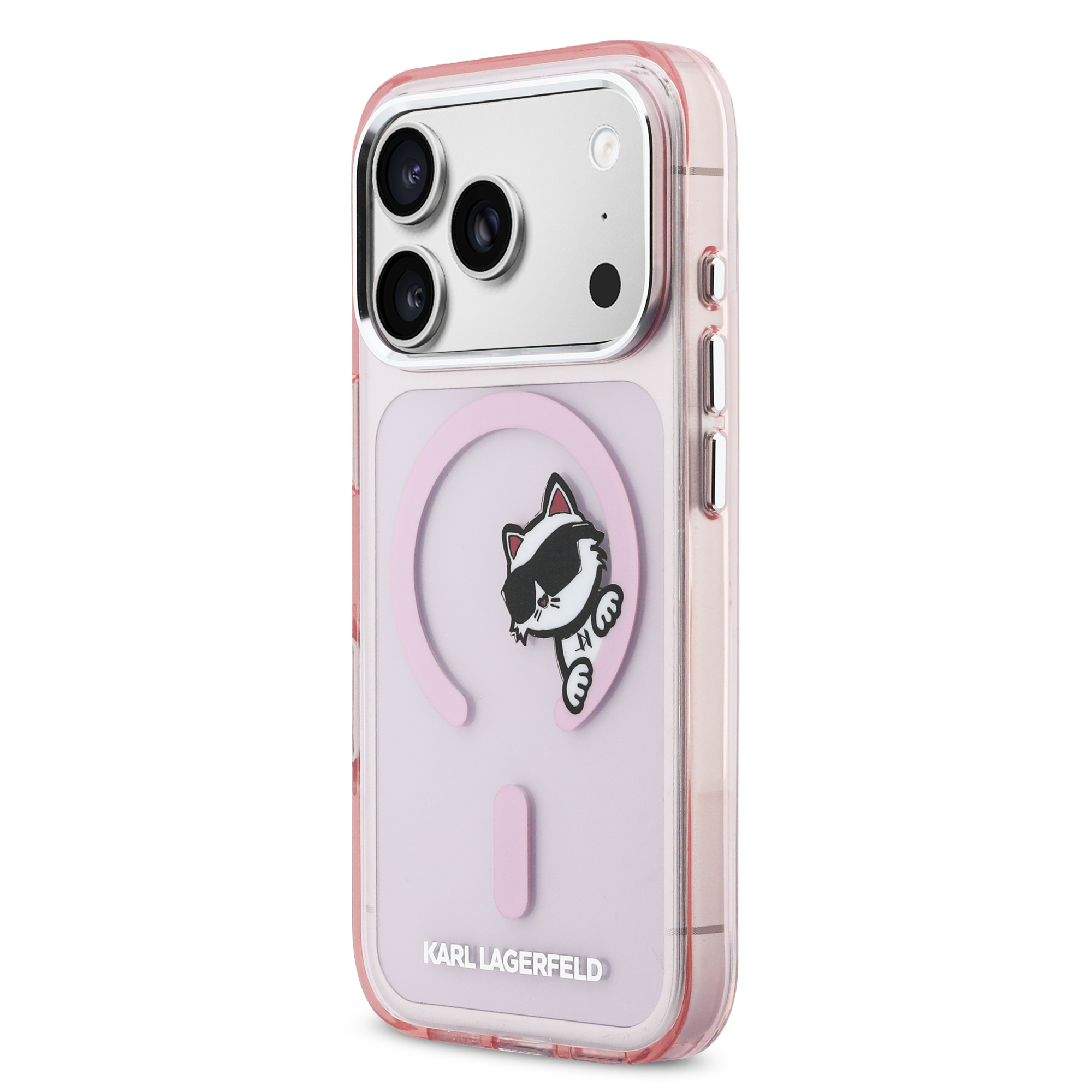 iPhone 17 Pro Max - KARL LAGERFELD IML Choupette Peekaboo Pink — estuche (foto 3 de 8)