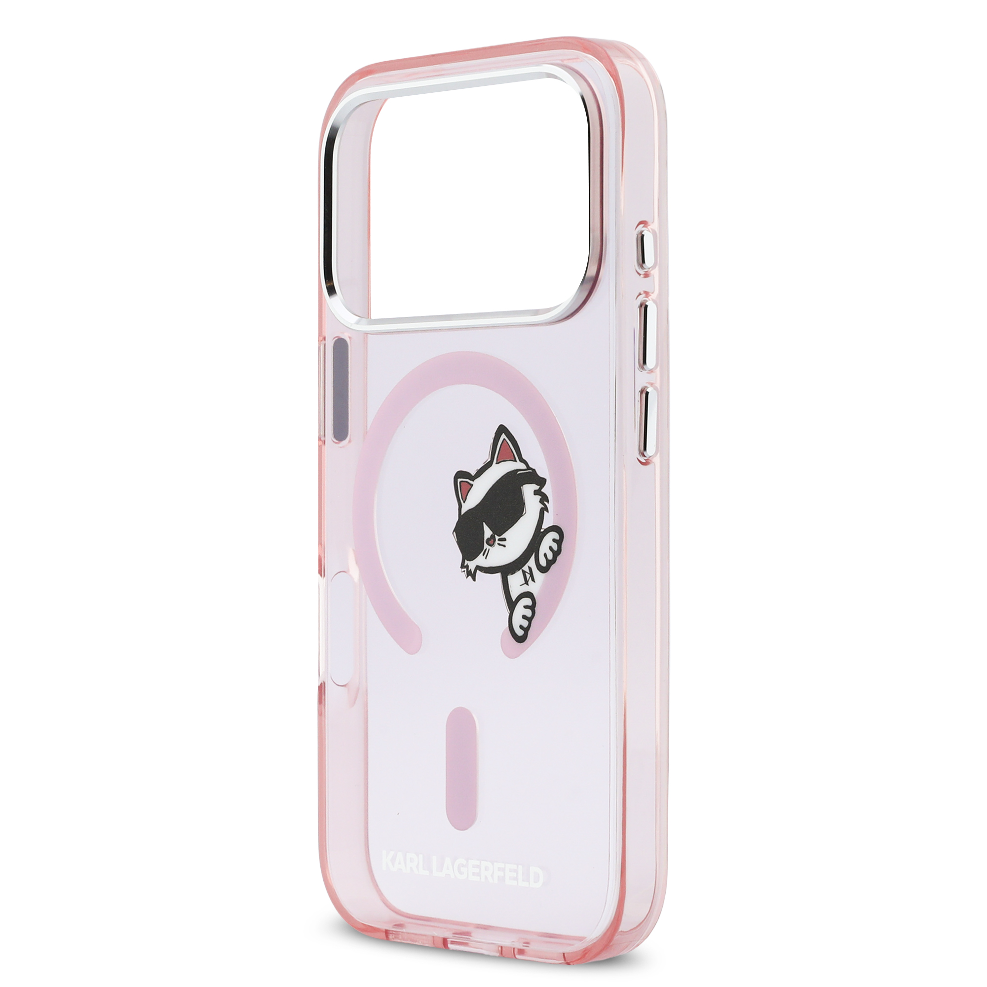 iPhone 17 Pro Max - KARL LAGERFELD IML Choupette Peekaboo Pink — estuche (foto 6 de 8)