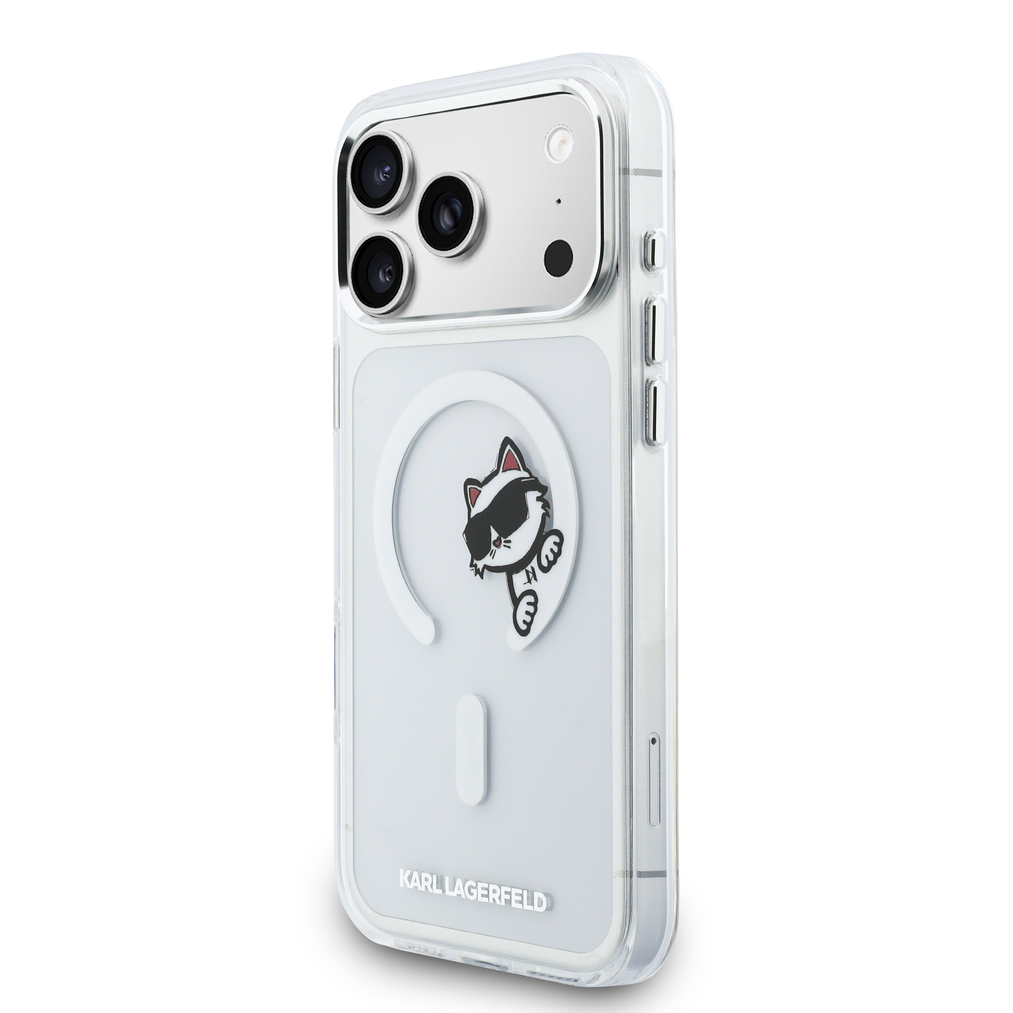 iPhone 17 Pro Max - KARL LAGERFELD Choupette Peekaboo Transparent — estuche (foto 3 de 8)