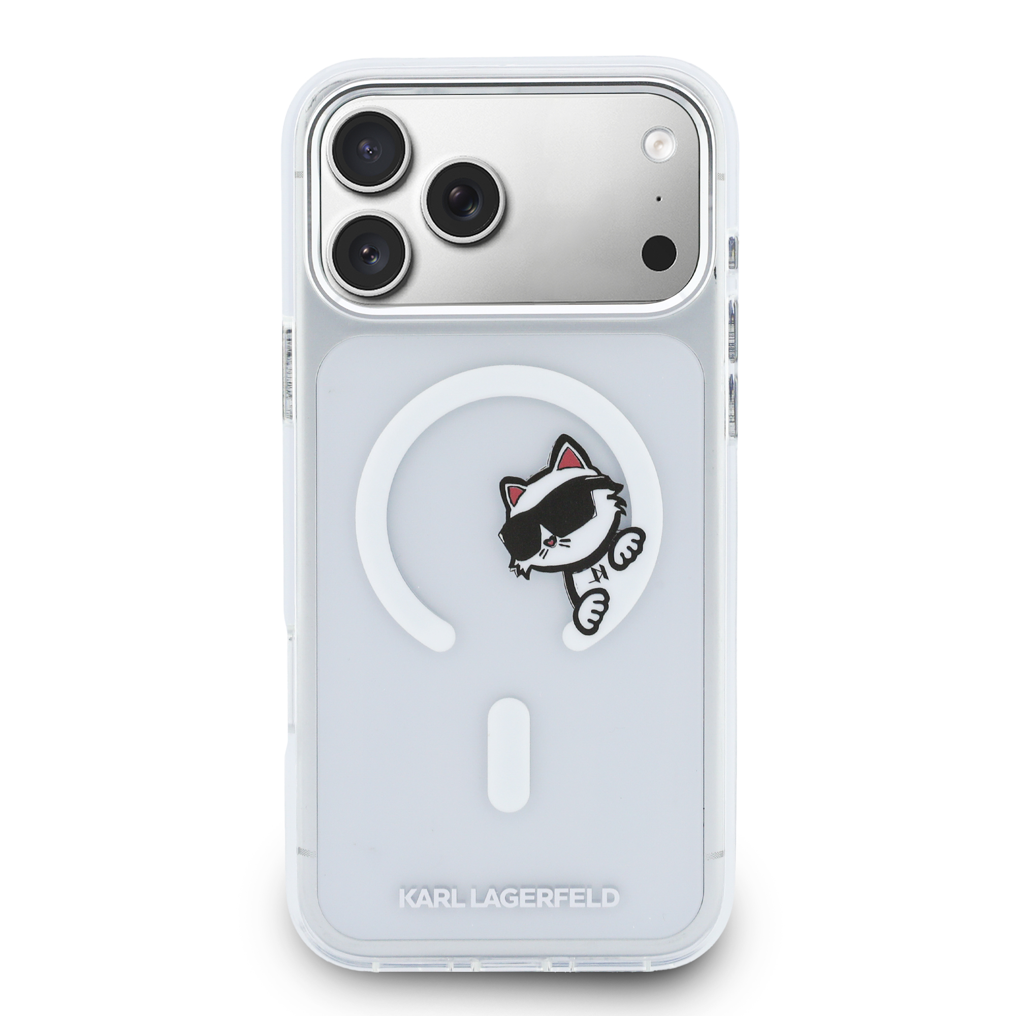 iPhone 17 Pro Max - KARL LAGERFELD Choupette Peekaboo Transparent — estuche