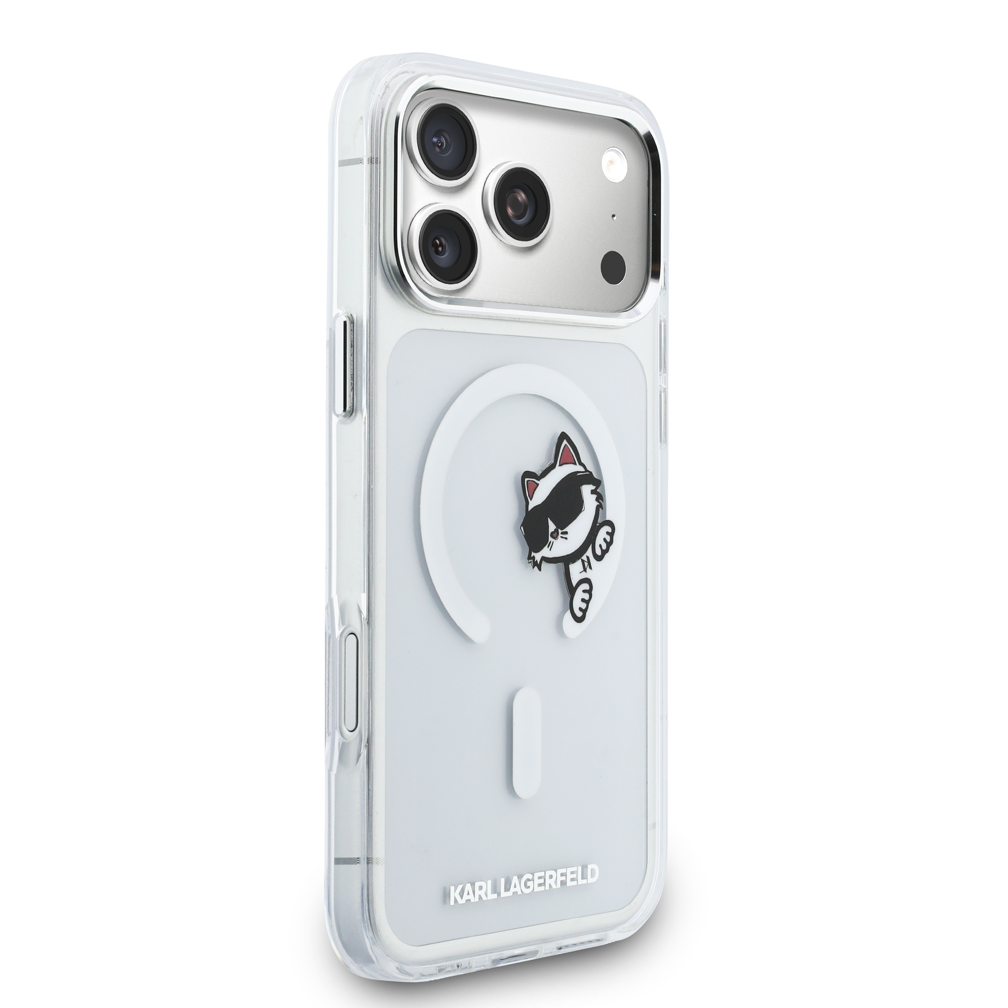 iPhone 17 Pro Max - KARL LAGERFELD Choupette Peekaboo Transparent — estuche (foto 4 de 8)