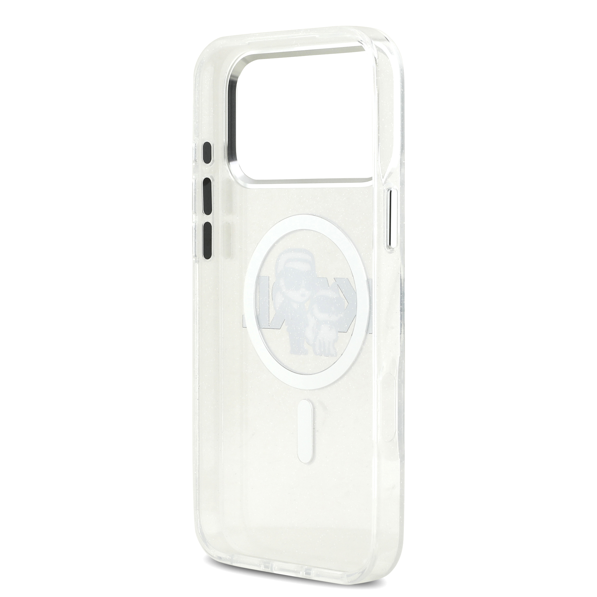 iPhone 17 Pro Max - KARL LAGERFELD Glitter Karl&Choupette Sketch Clear — estuche (foto 7 de 8)