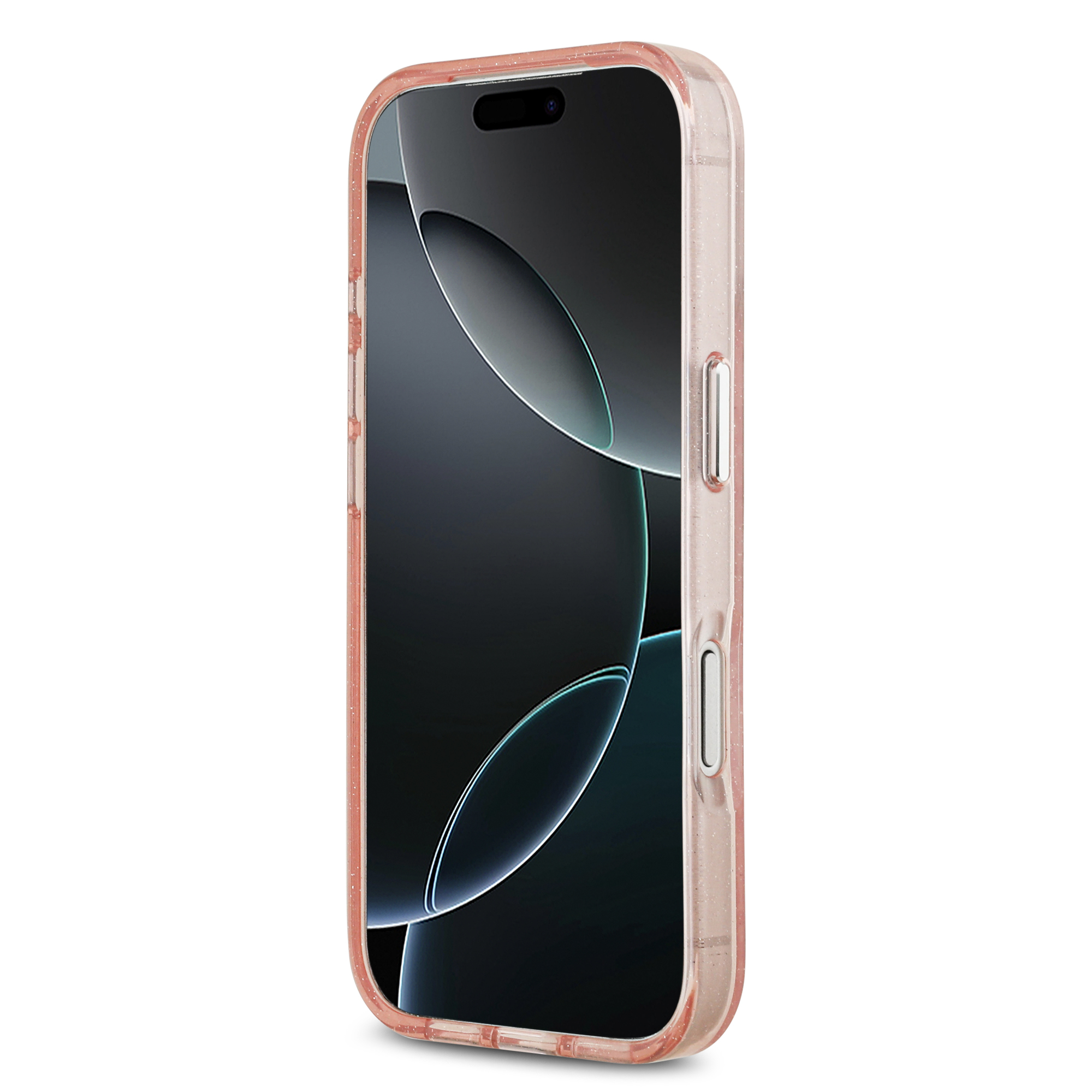 iPhone 17 Pro Max - KARL LAGERFELD Glitter Karl&Choupette Heads Pink — estuche (foto 5 de 8)