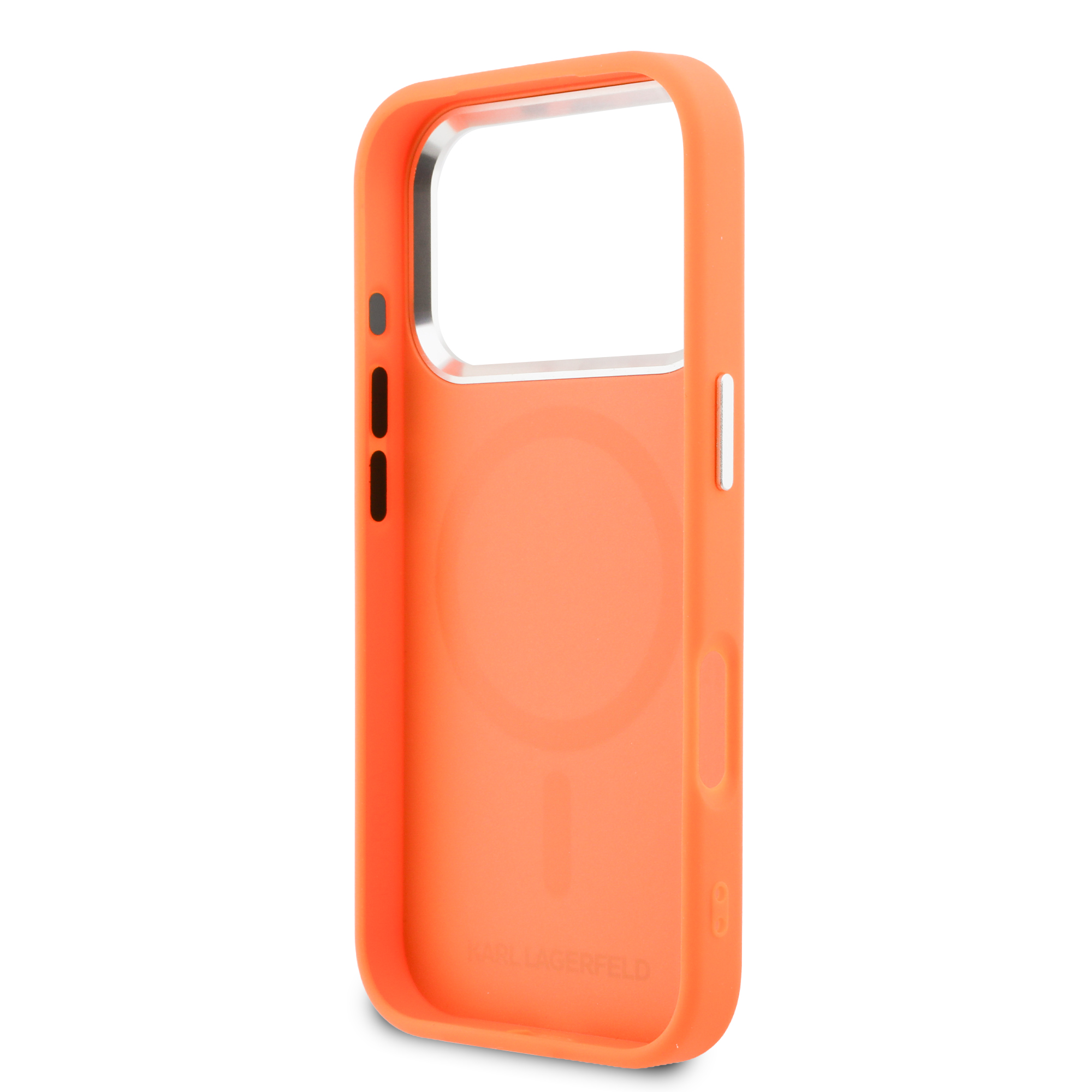 iPhone 17 Pro Max - KARL LAGERFELD Leather Karl RSG Logo Orange — estuche (foto 7 de 8)