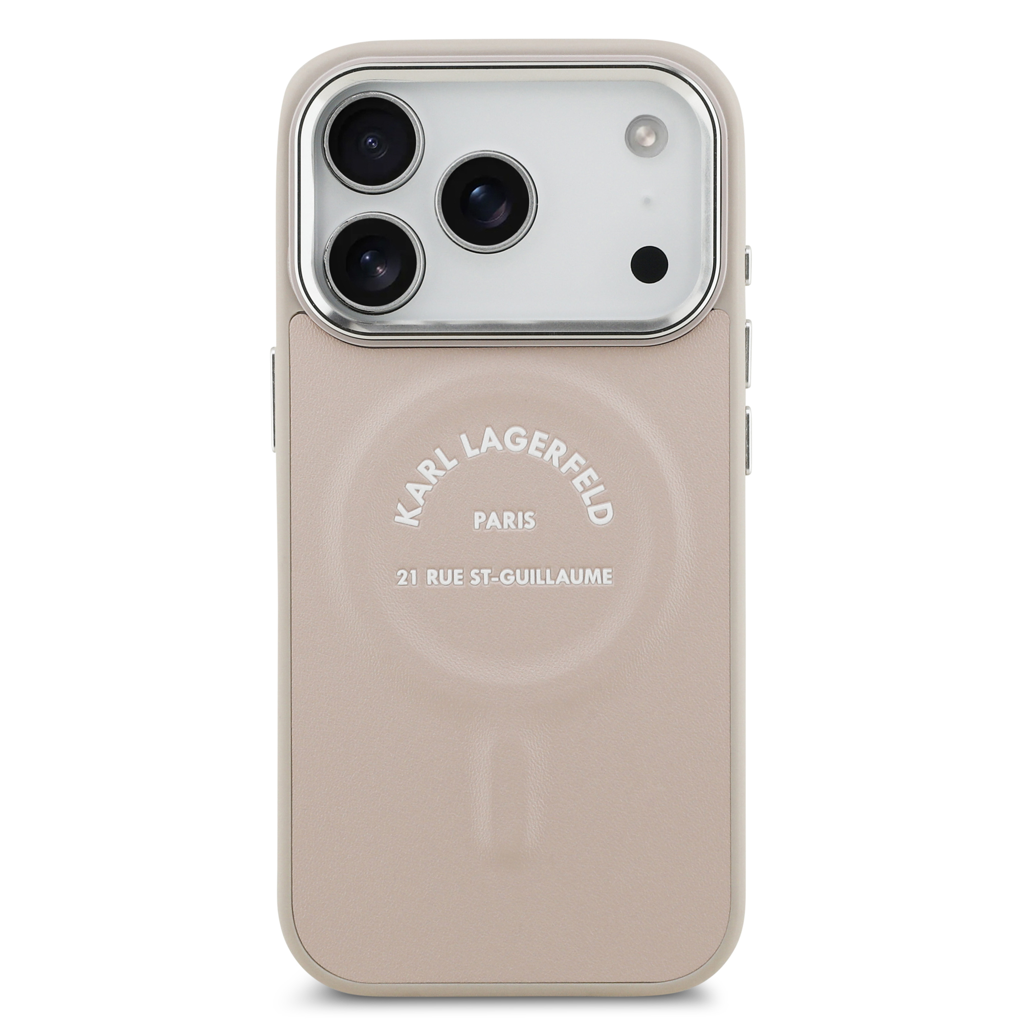 iPhone 17 Pro Max - KARL LAGERFELD PU Case With Karl RSG Logo Metal Pink