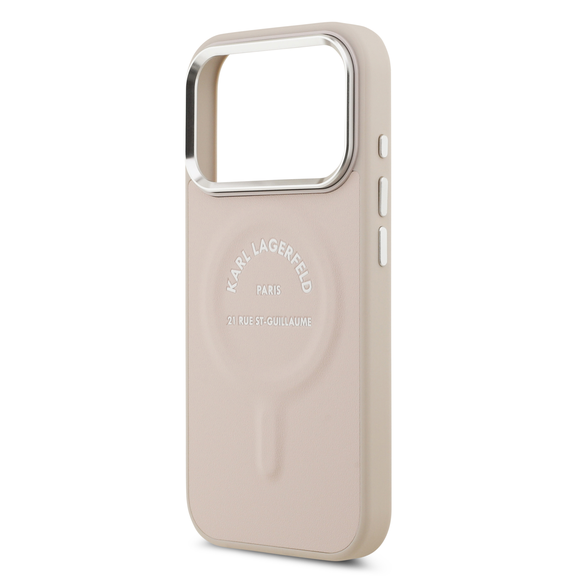 iPhone 17 Pro Max - KARL LAGERFELD PU Case With Karl RSG Logo Metal Pink — estuche (foto 6 de 8)