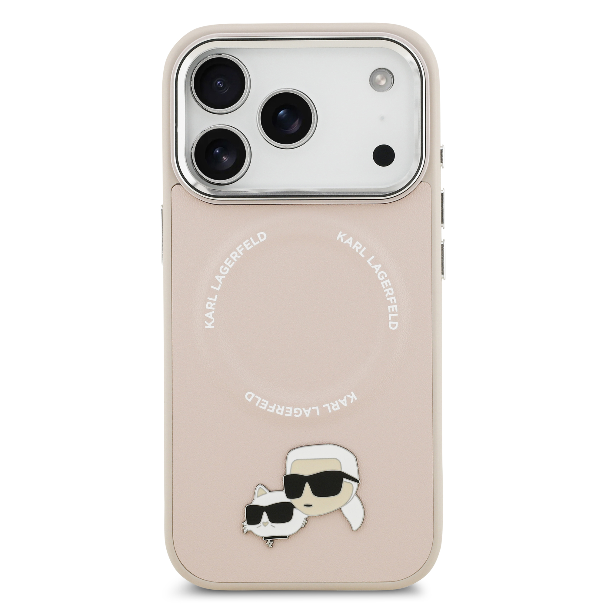 iPhone 17 Pro Max - KARL LAGERFELD Karl&Choupette Pins Logo Pink