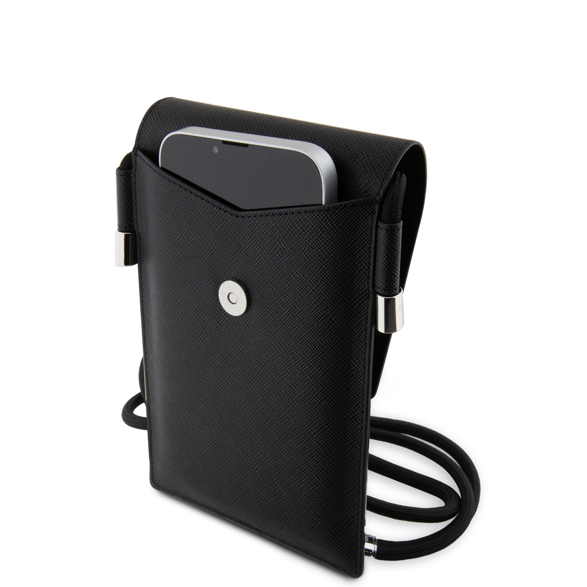 Wallet Card - KARL LAGERFELD Saffiano Pin KC Black — accesorio (foto 4 de 5)