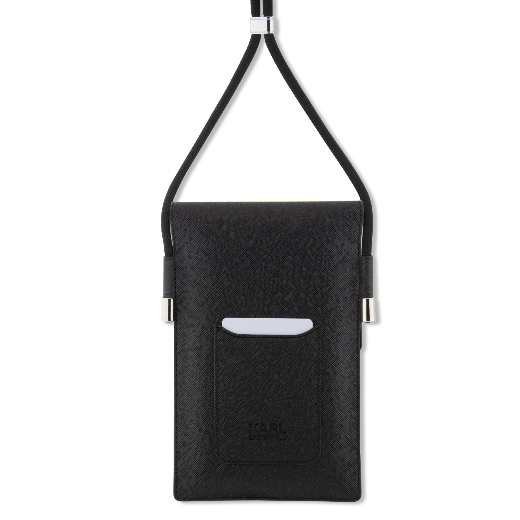 Wallet Card - KARL LAGERFELD Saffiano Pin KC Black — accesorio (foto 5 de 5)