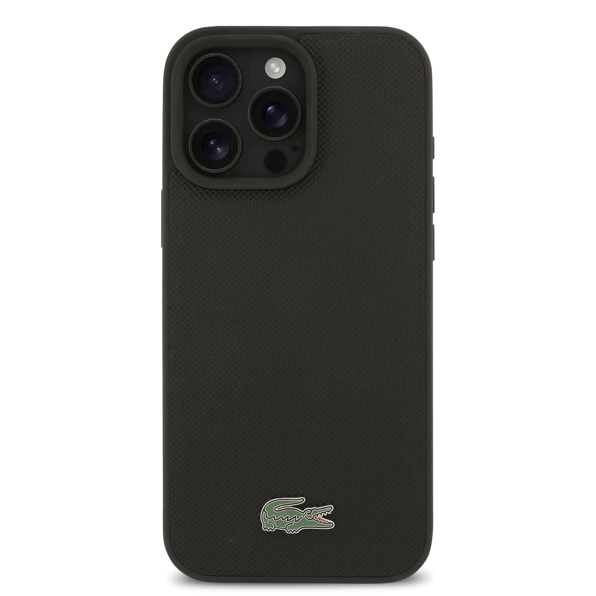 iPhone 16 Pro Max - LACOSTE Full Wrap Petit Pique Black