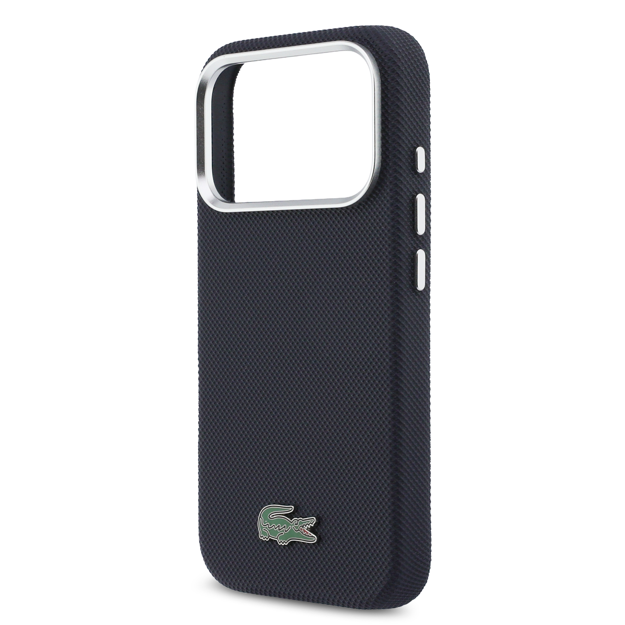 iPhone 17 Pro - LACOSTE Full Wrap Petit Pique PVC Navy — estuche (foto 6 de 8)