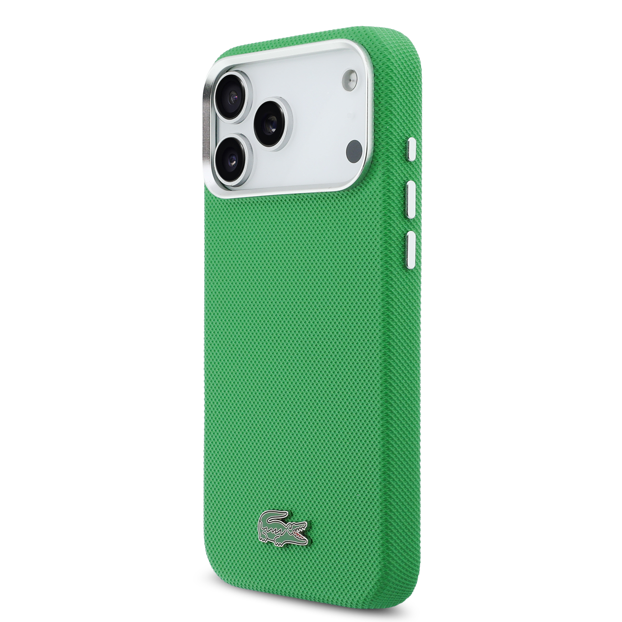 iPhone 17 Pro Max - LACOSTE Full Wrap Petit Pique PVC Estragon — estuche (foto 3 de 8)