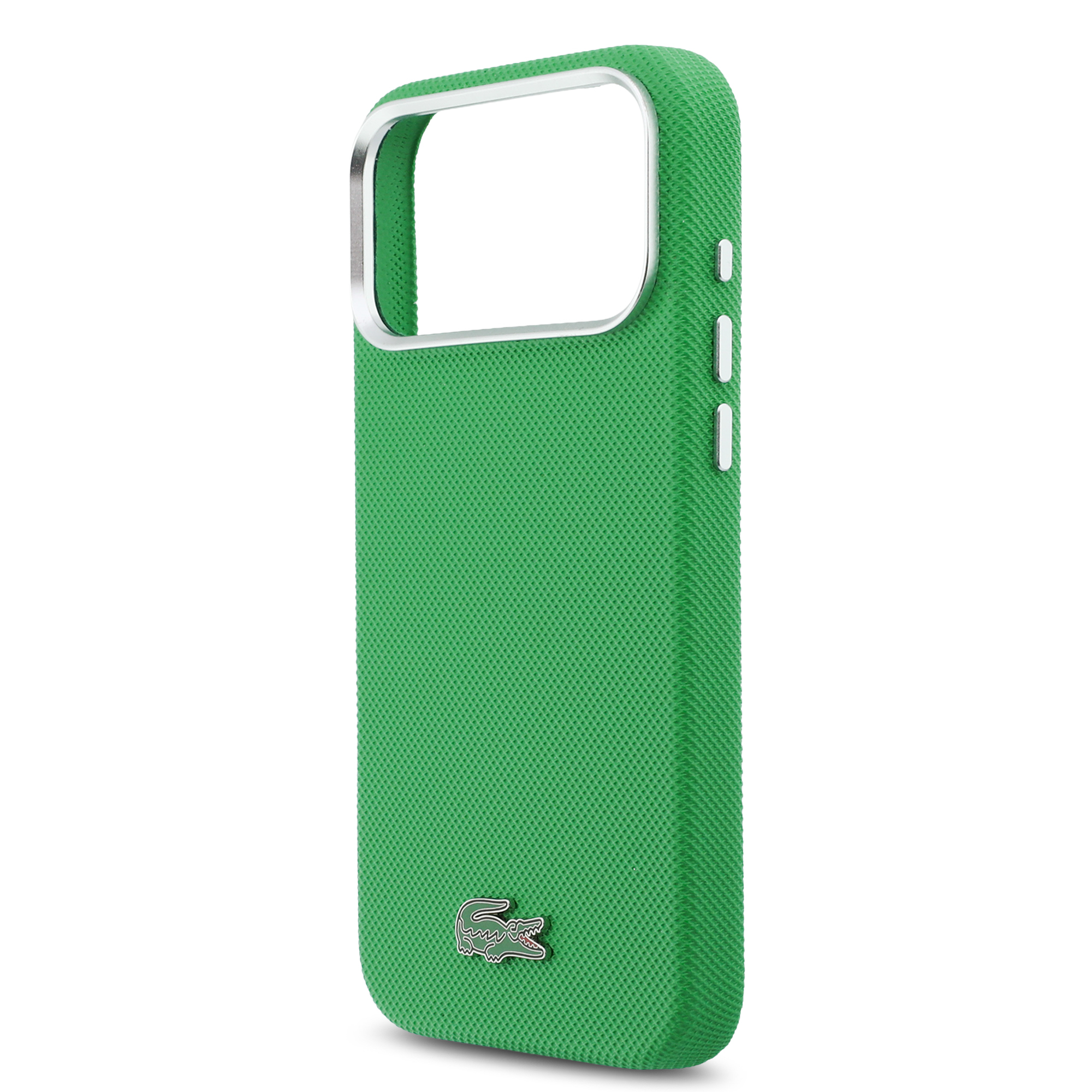 iPhone 17 Pro Max - LACOSTE Full Wrap Petit Pique PVC Estragon — estuche (foto 6 de 8)