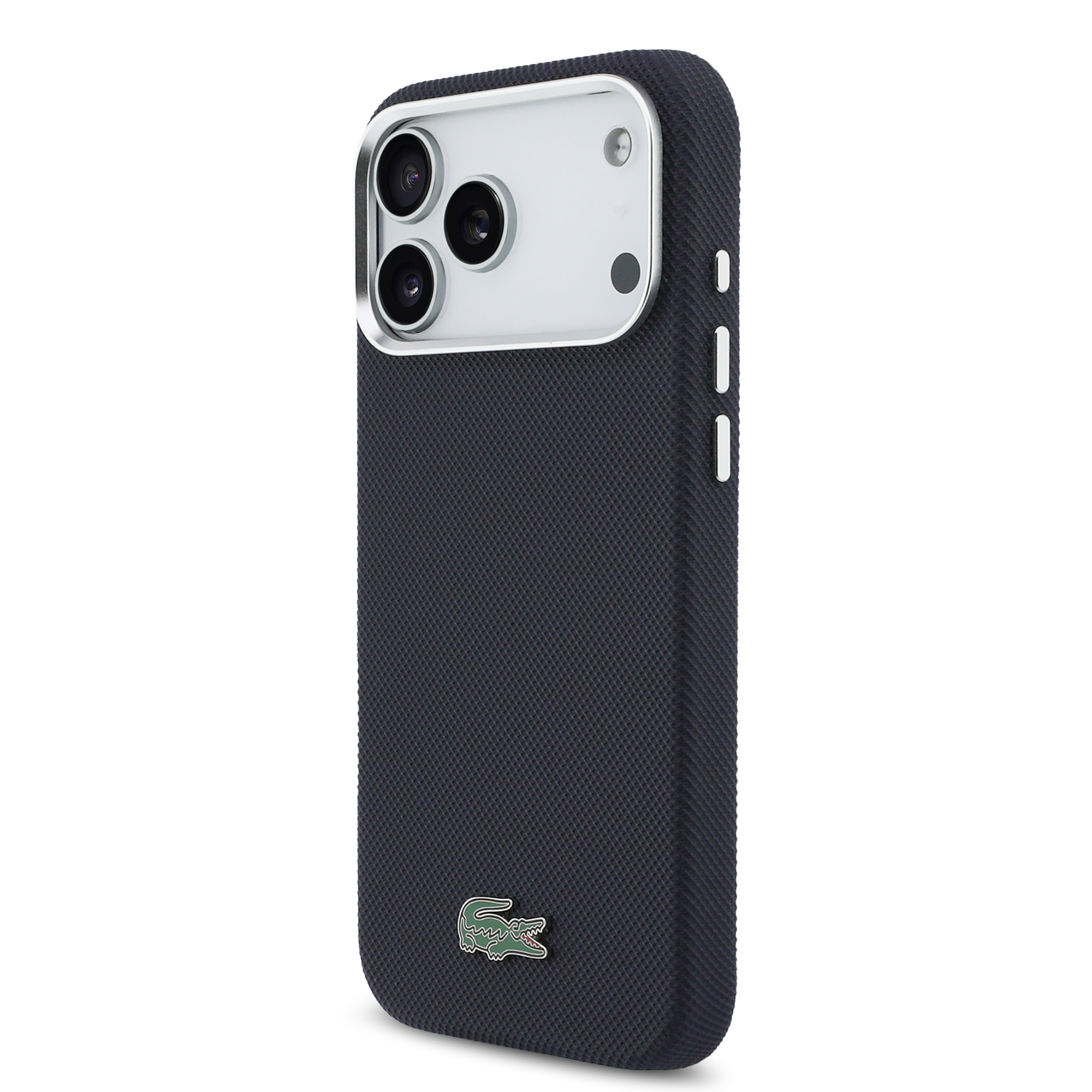 iPhone 17 Pro Max - LACOSTE Full Wrap Petit Pique PVC Navy — estuche (foto 3 de 8)
