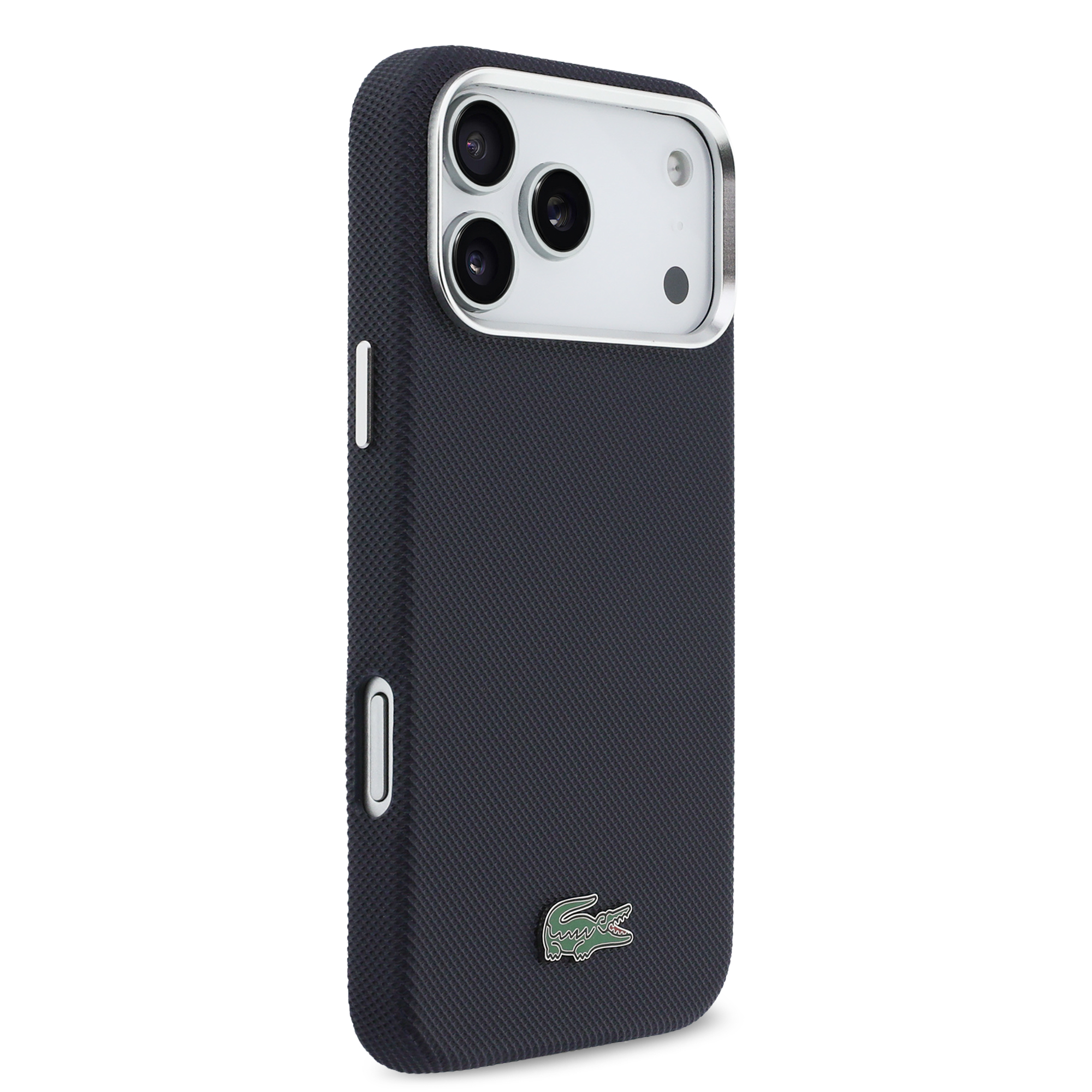 iPhone 17 Pro Max - LACOSTE Full Wrap Petit Pique PVC Navy — estuche (foto 4 de 8)