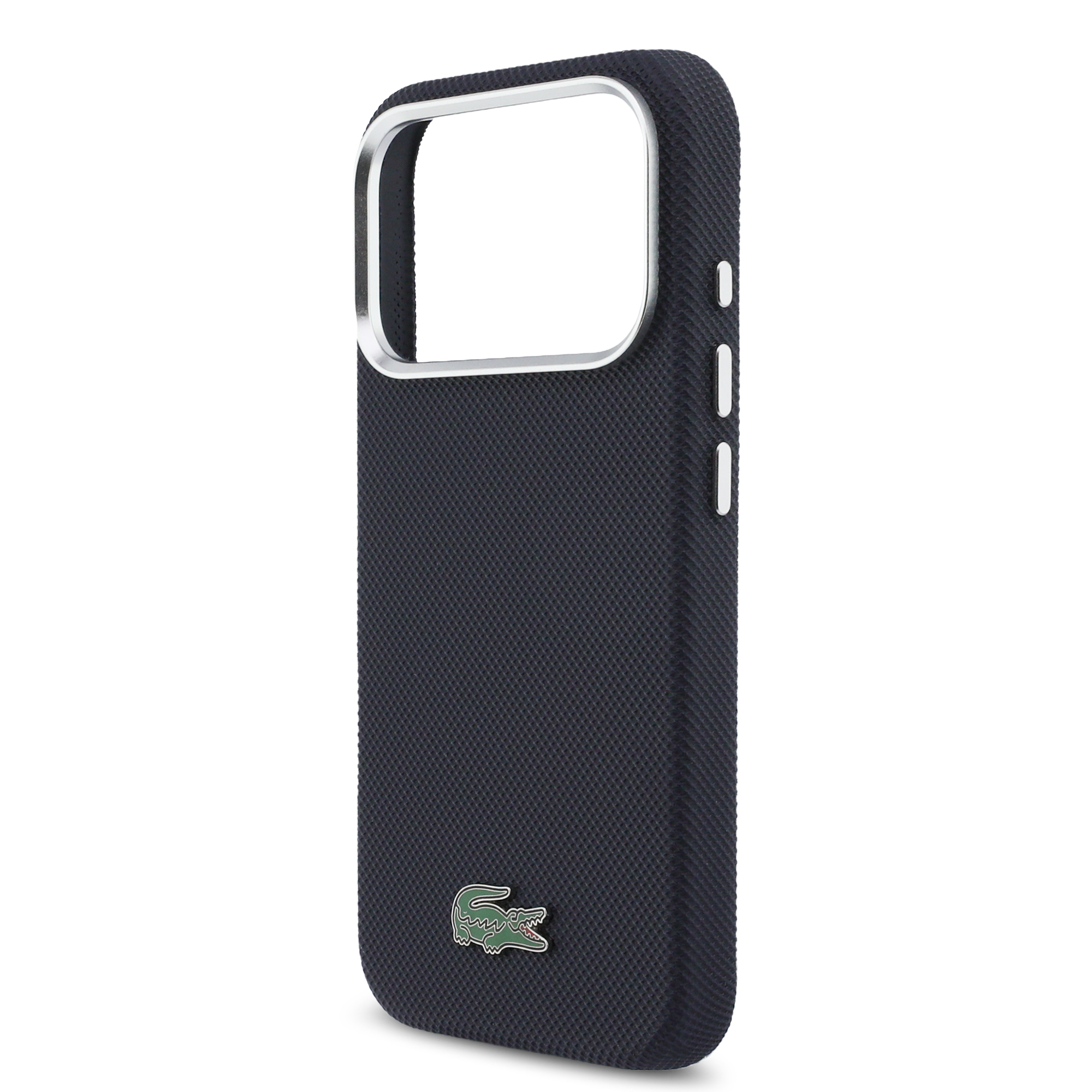 iPhone 17 Pro Max - LACOSTE Full Wrap Petit Pique PVC Navy — estuche (foto 6 de 8)