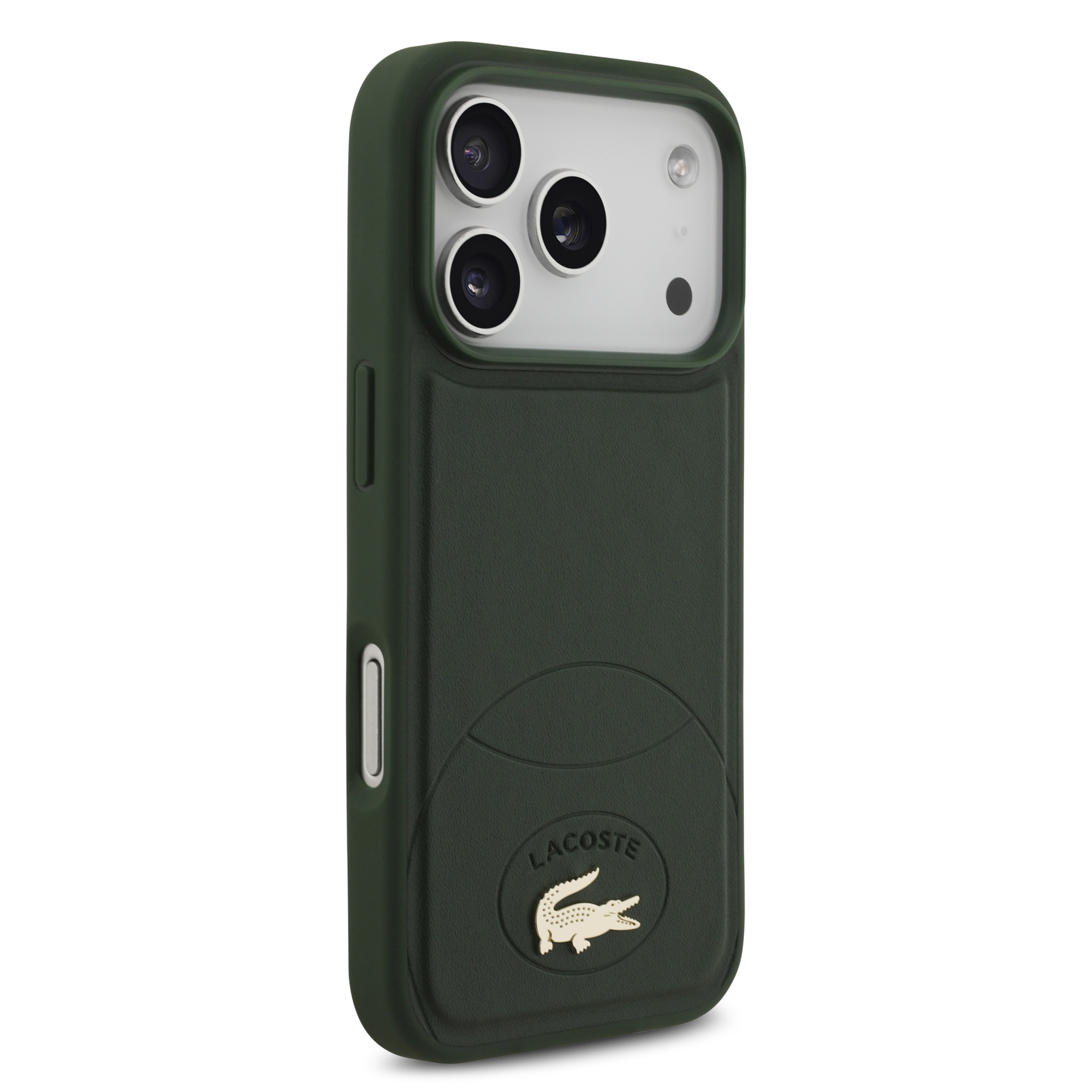iPhone 17 Pro - LACOSTE Leather Bliss Green — estuche (foto 4 de 8)