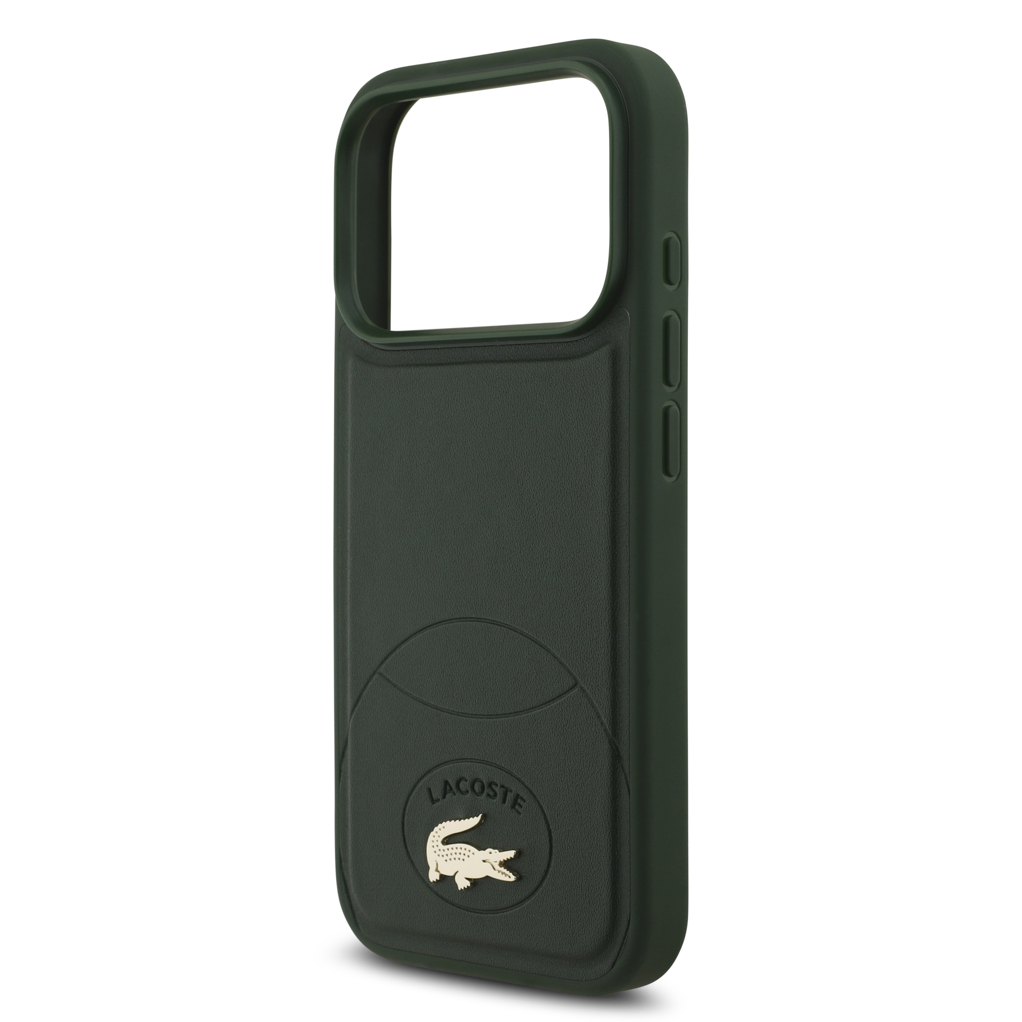 iPhone 17 Pro - LACOSTE Leather Bliss Green — estuche (foto 6 de 8)