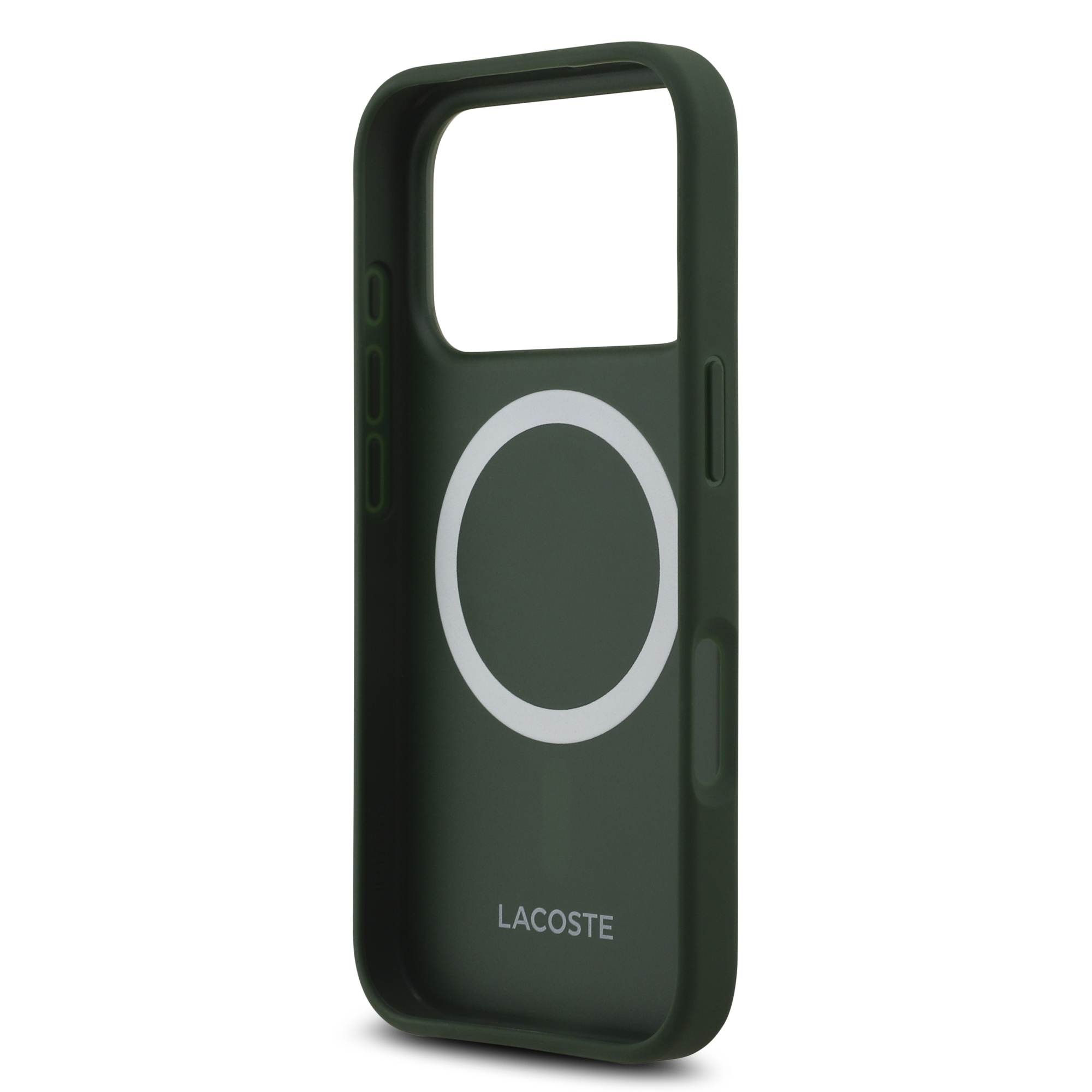 iPhone 17 Pro - LACOSTE Leather Bliss Green — estuche (foto 7 de 8)