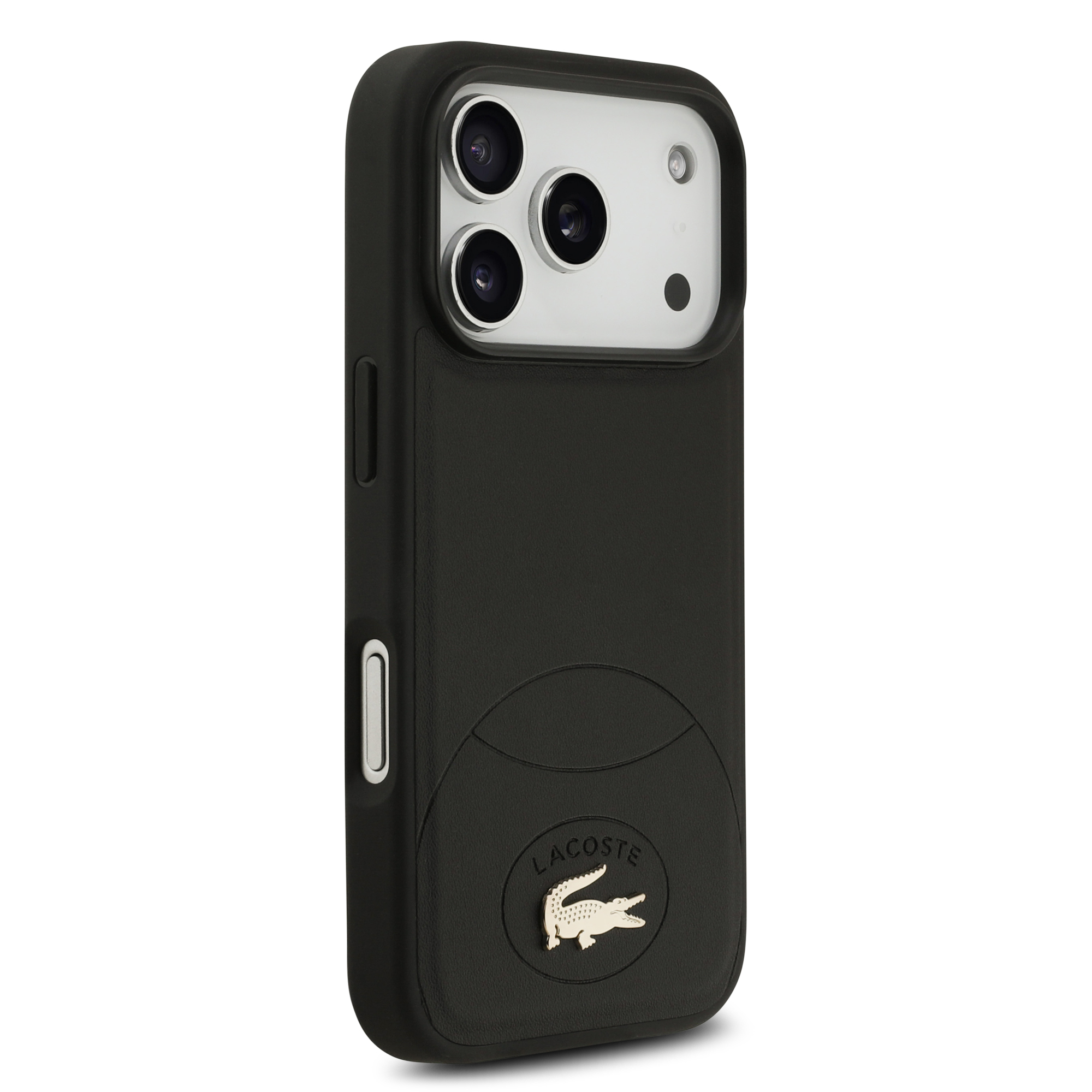 iPhone 17 Pro - LACOSTE Leather Bliss Black — estuche (foto 4 de 5)