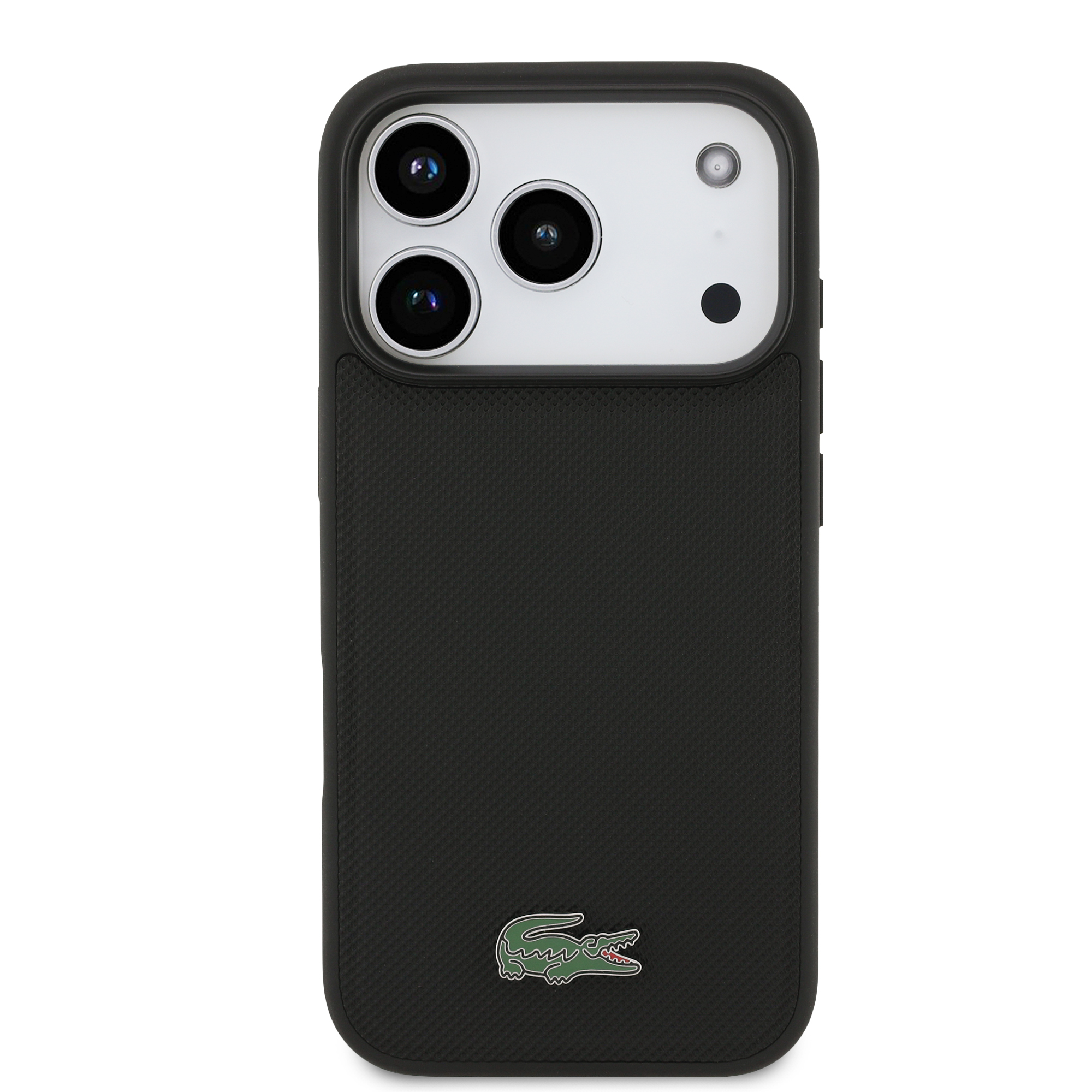 iPhone 17 Pro - LACOSTE Iconic Petit Pique Logo Black — estuche (foto 3 de 5)