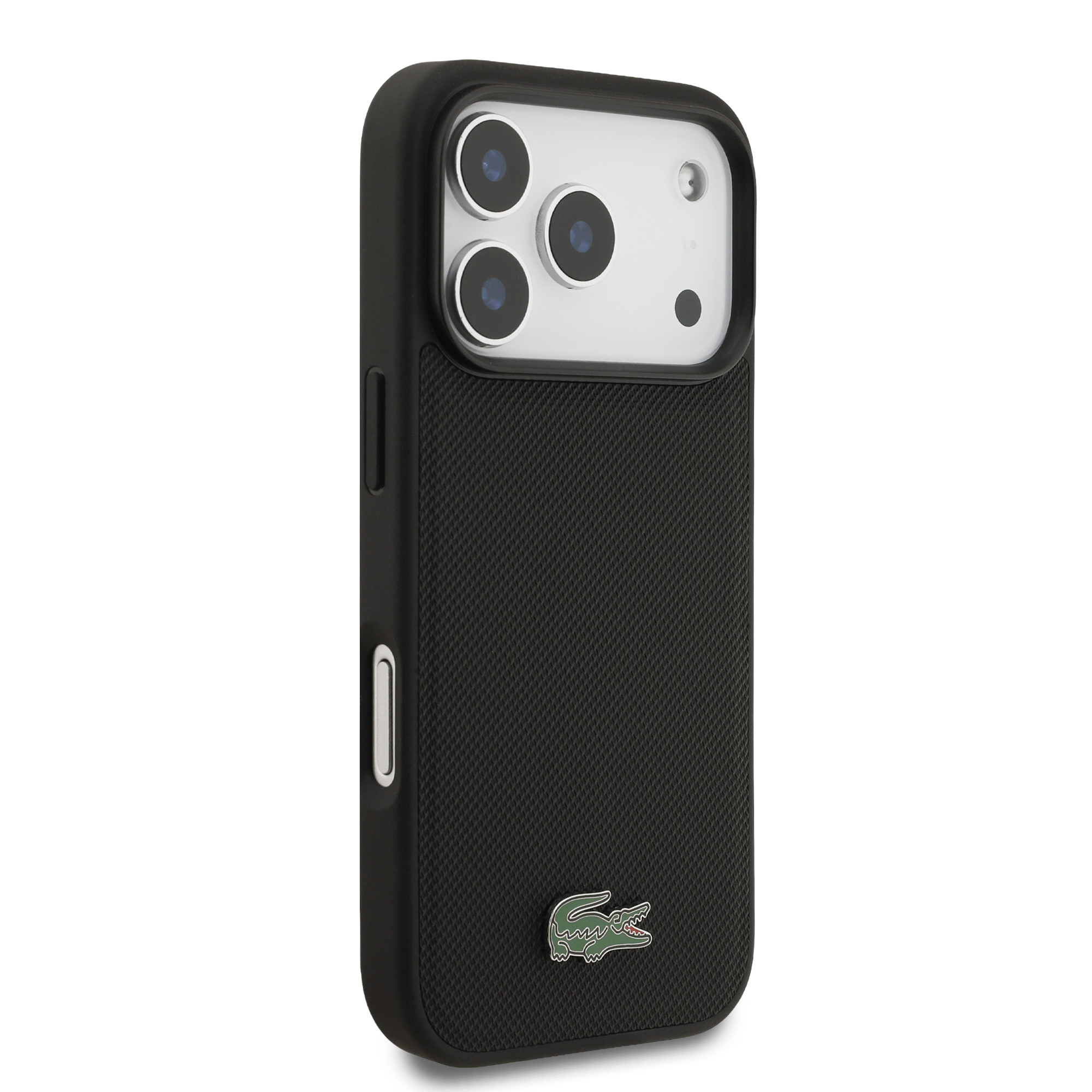 iPhone 17 Pro - LACOSTE Iconic Petit Pique Logo Black — estuche (foto 4 de 5)