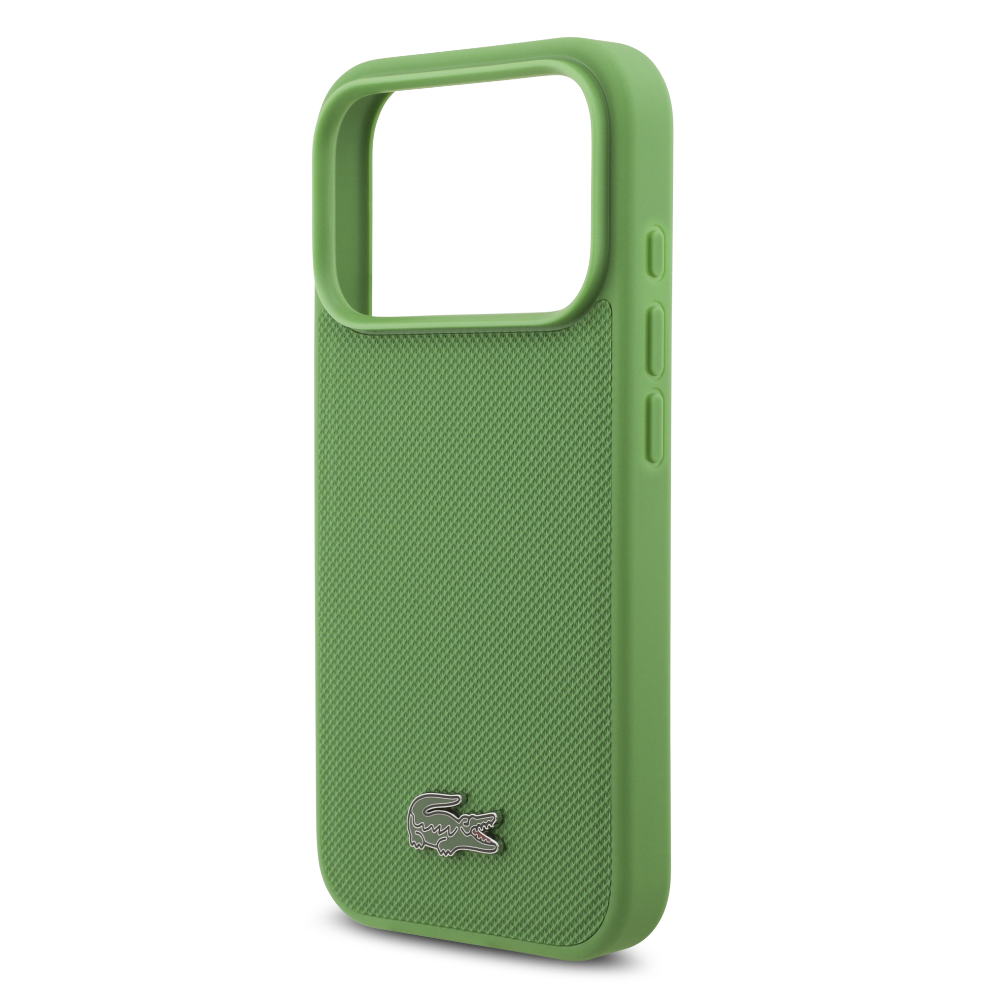iPhone 17 Pro - LACOSTE Petit Pique PVC Lacquer Logo Estragon — estuche (foto 6 de 8)