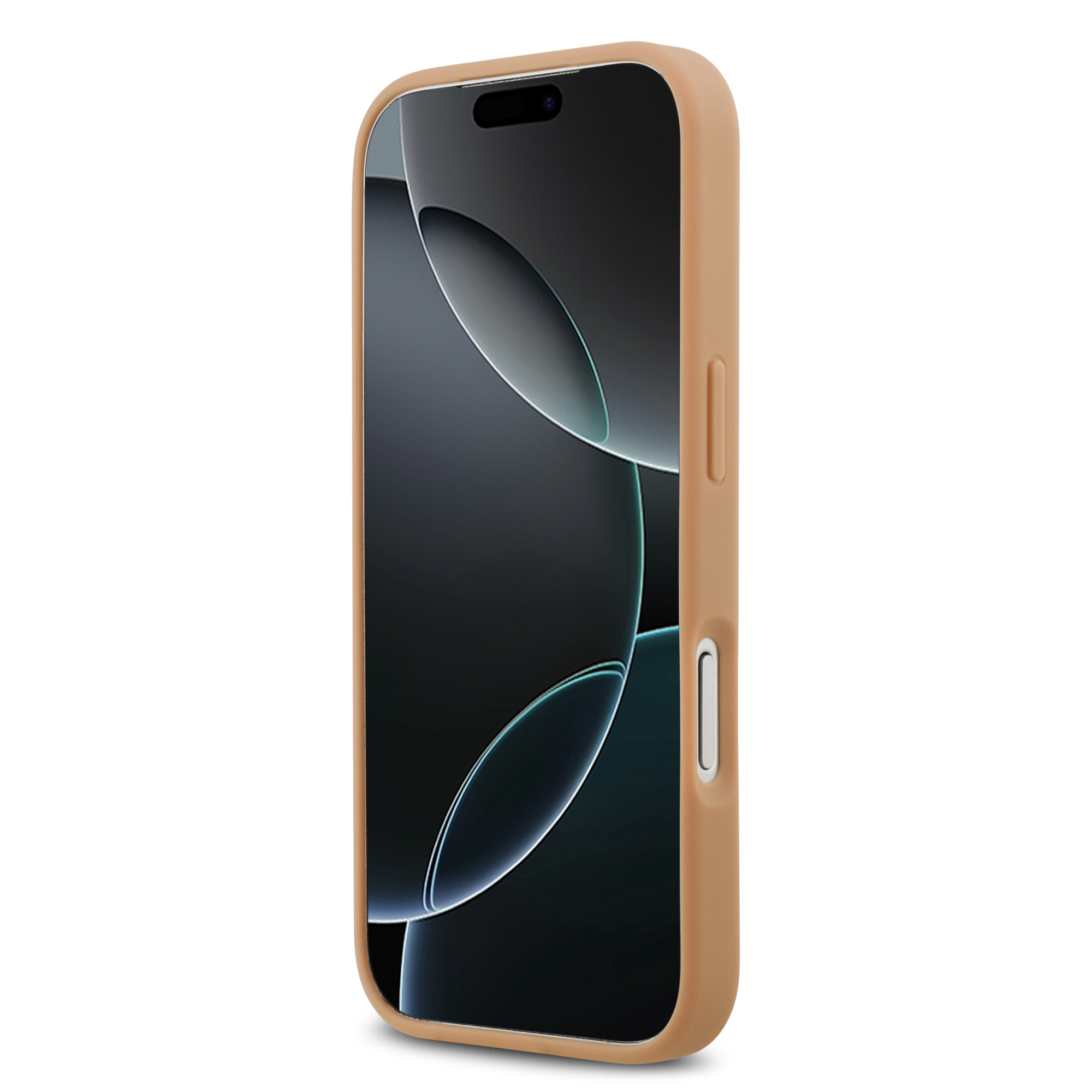 iPhone 17 Pro - LACOSTE Leather Monogrammed Gold Logo Pink — estuche (foto 5 de 5)