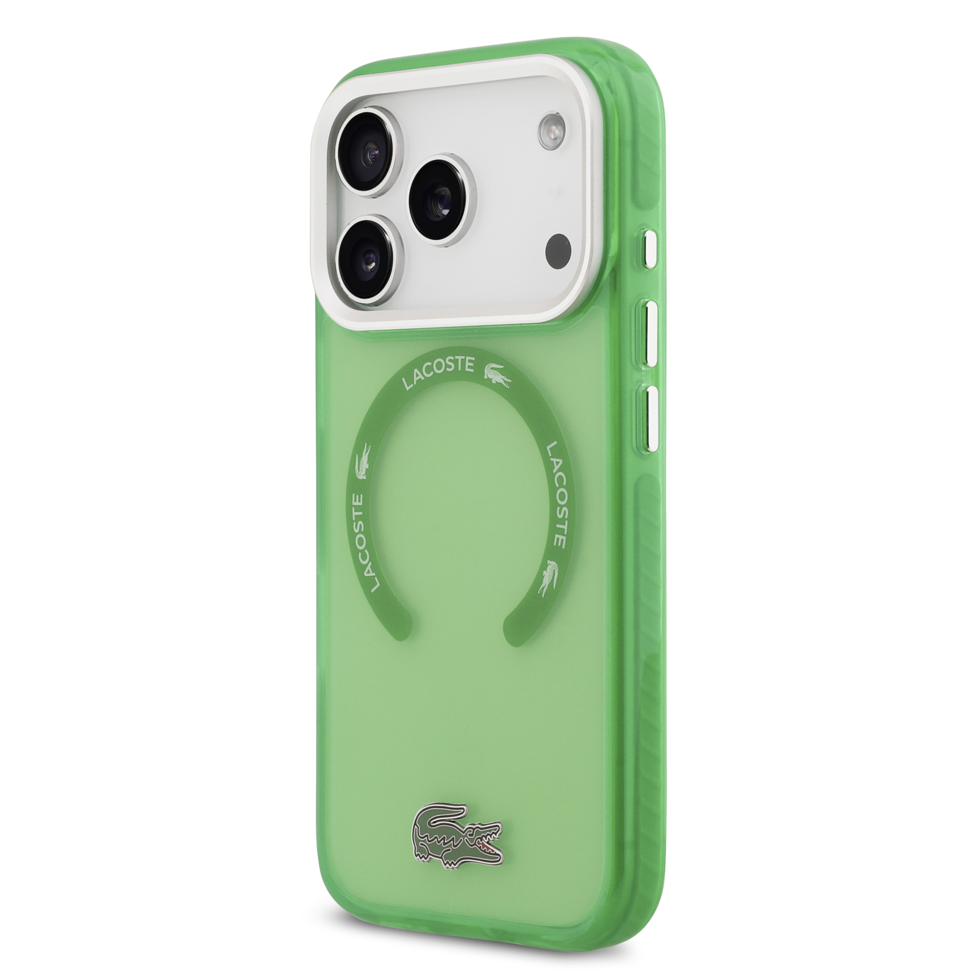 iPhone 17 Pro - LACOSTE Shockproof Frosted Green — estuche (foto 3 de 8)
