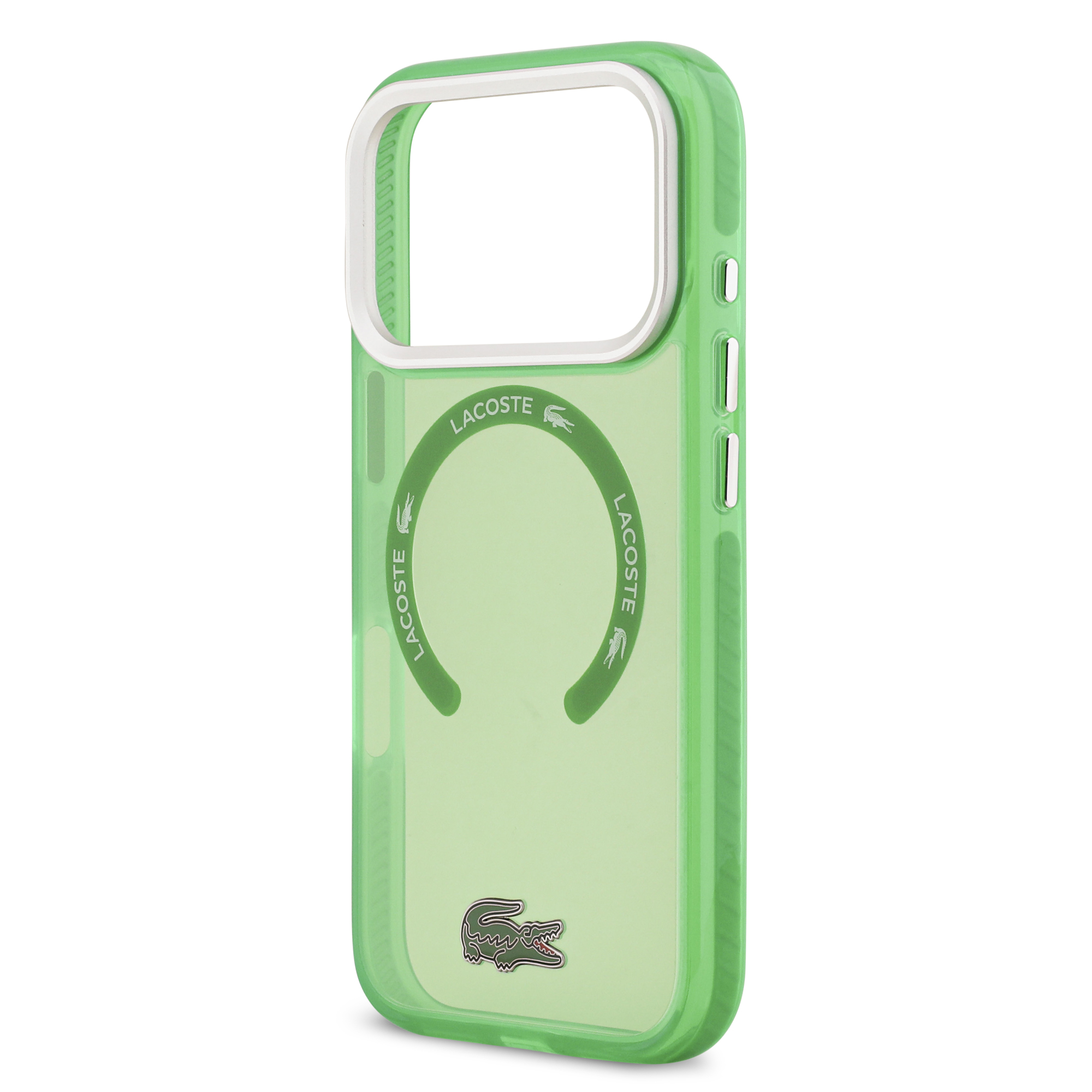 iPhone 17 Pro - LACOSTE Shockproof Frosted Green — estuche (foto 6 de 8)