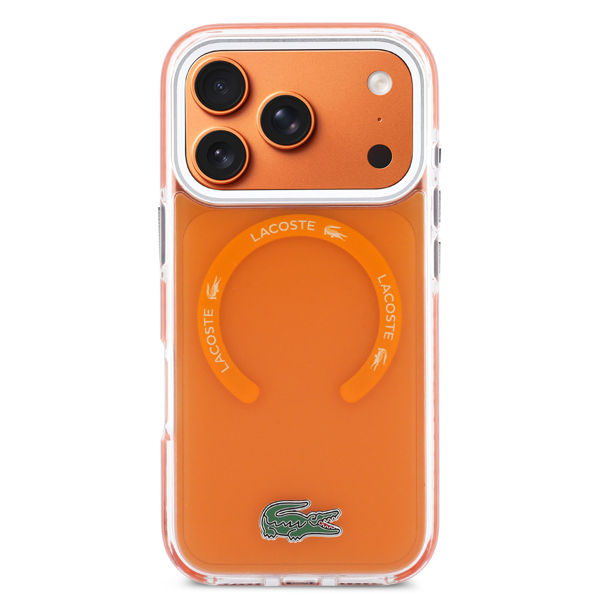 iPhone 17 Pro - LACOSTE Shockproof Frosted Orange
