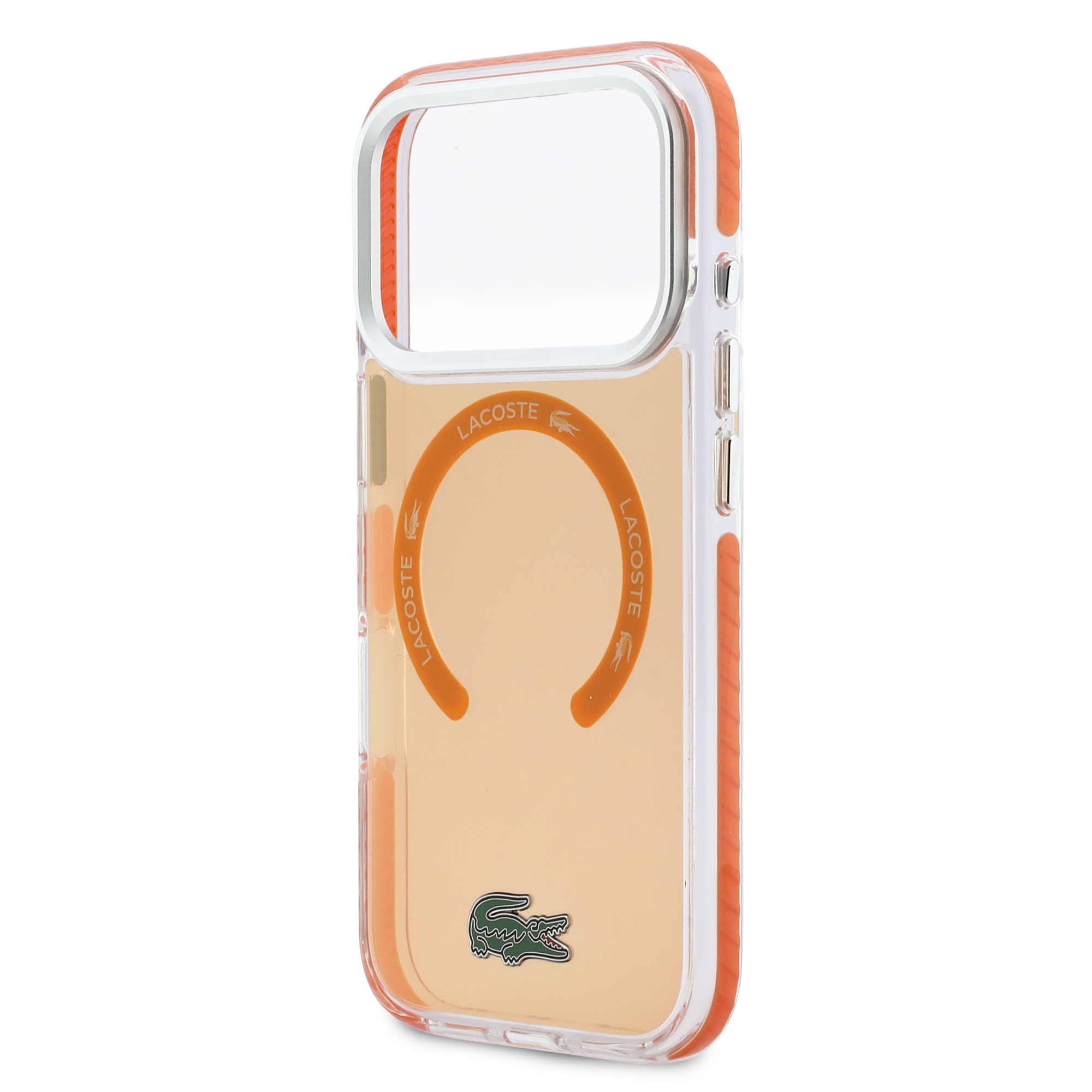 iPhone 17 Pro - LACOSTE Shockproof Frosted Orange — estuche (foto 6 de 8)