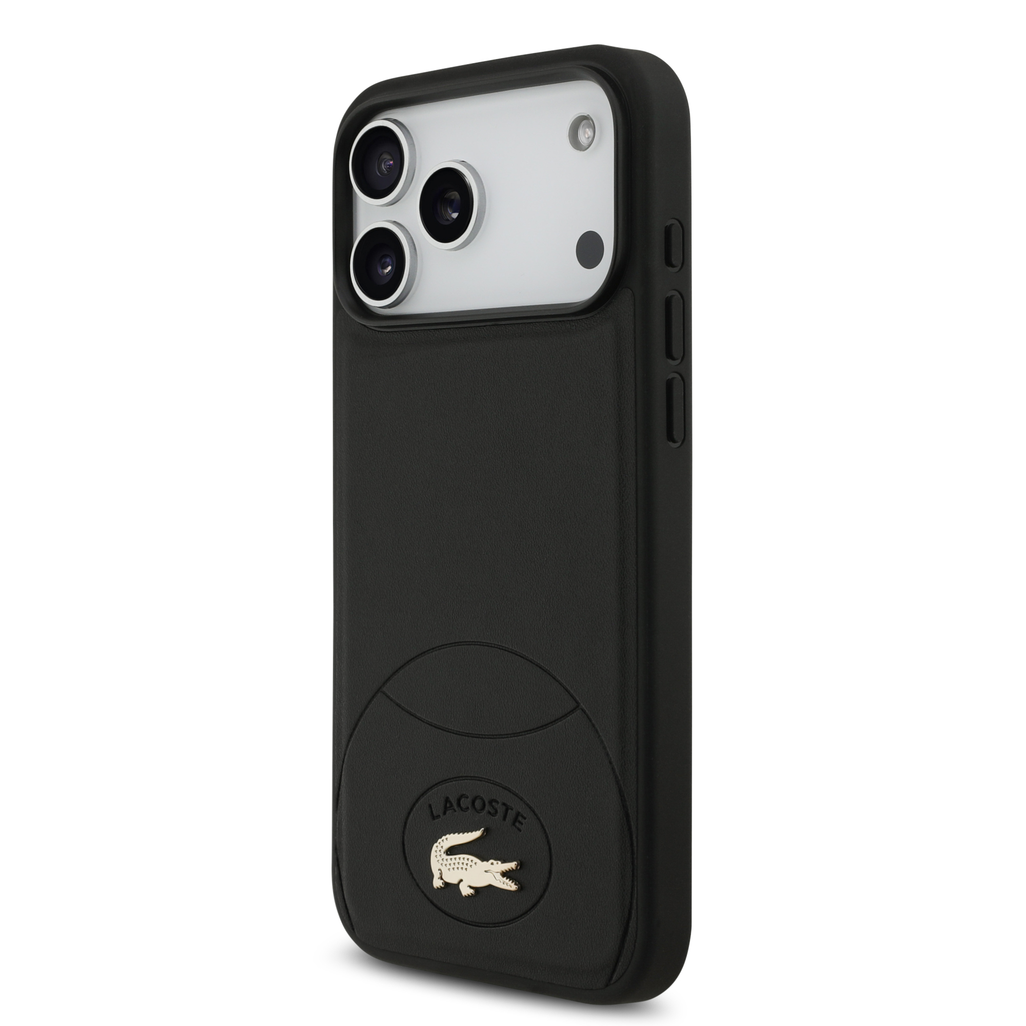 iPhone 17 Pro Max - LACOSTE Leather Bliss Black — estuche (foto 2 de 5)