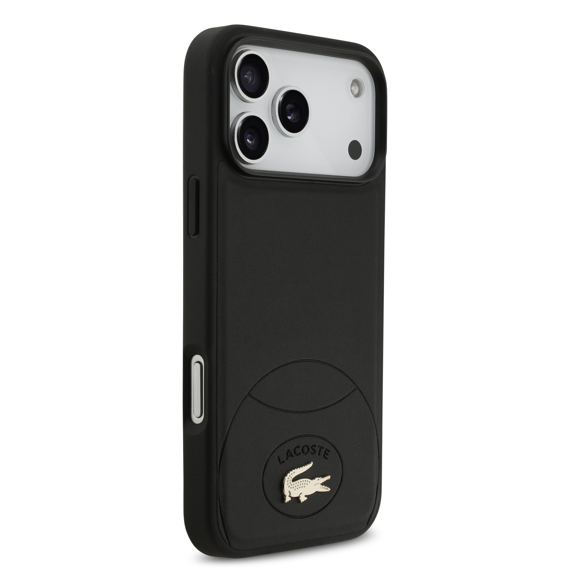 iPhone 17 Pro Max - LACOSTE Leather Bliss Black — estuche (foto 4 de 5)