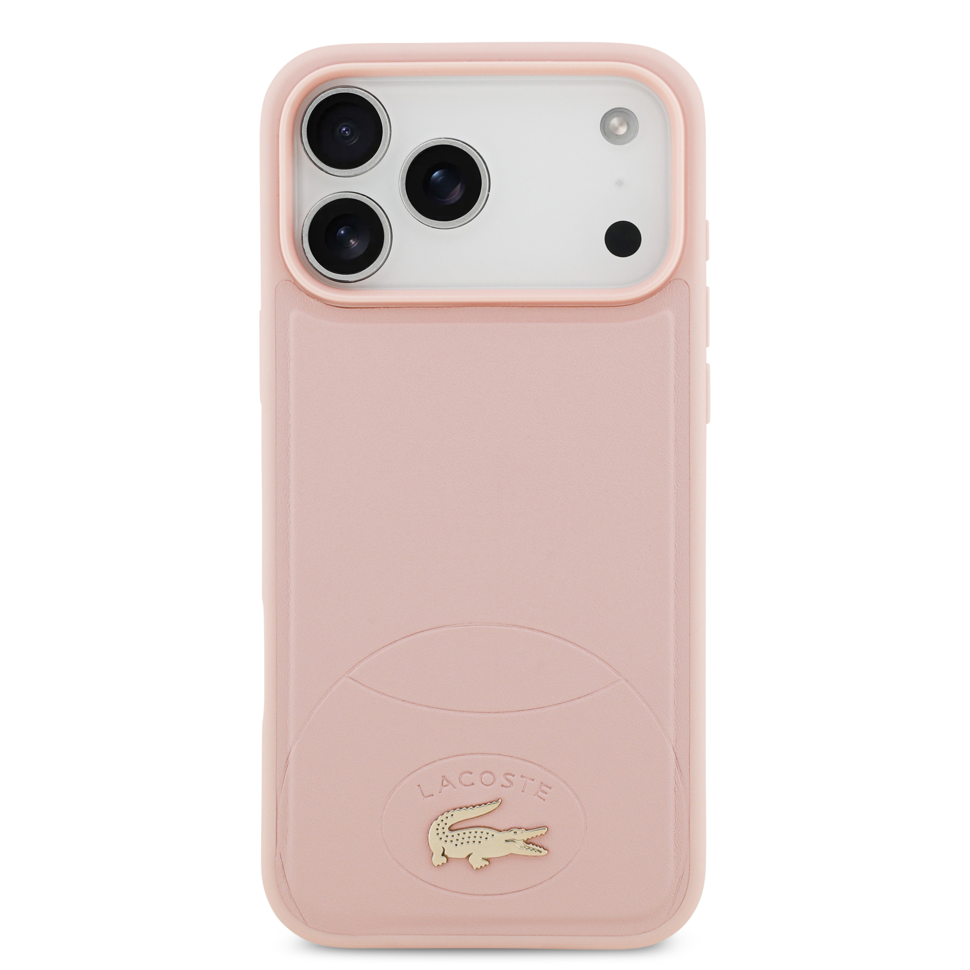 iPhone 17 Pro Max - LACOSTE Leather Bliss Pink — estuche (foto 3 de 5)