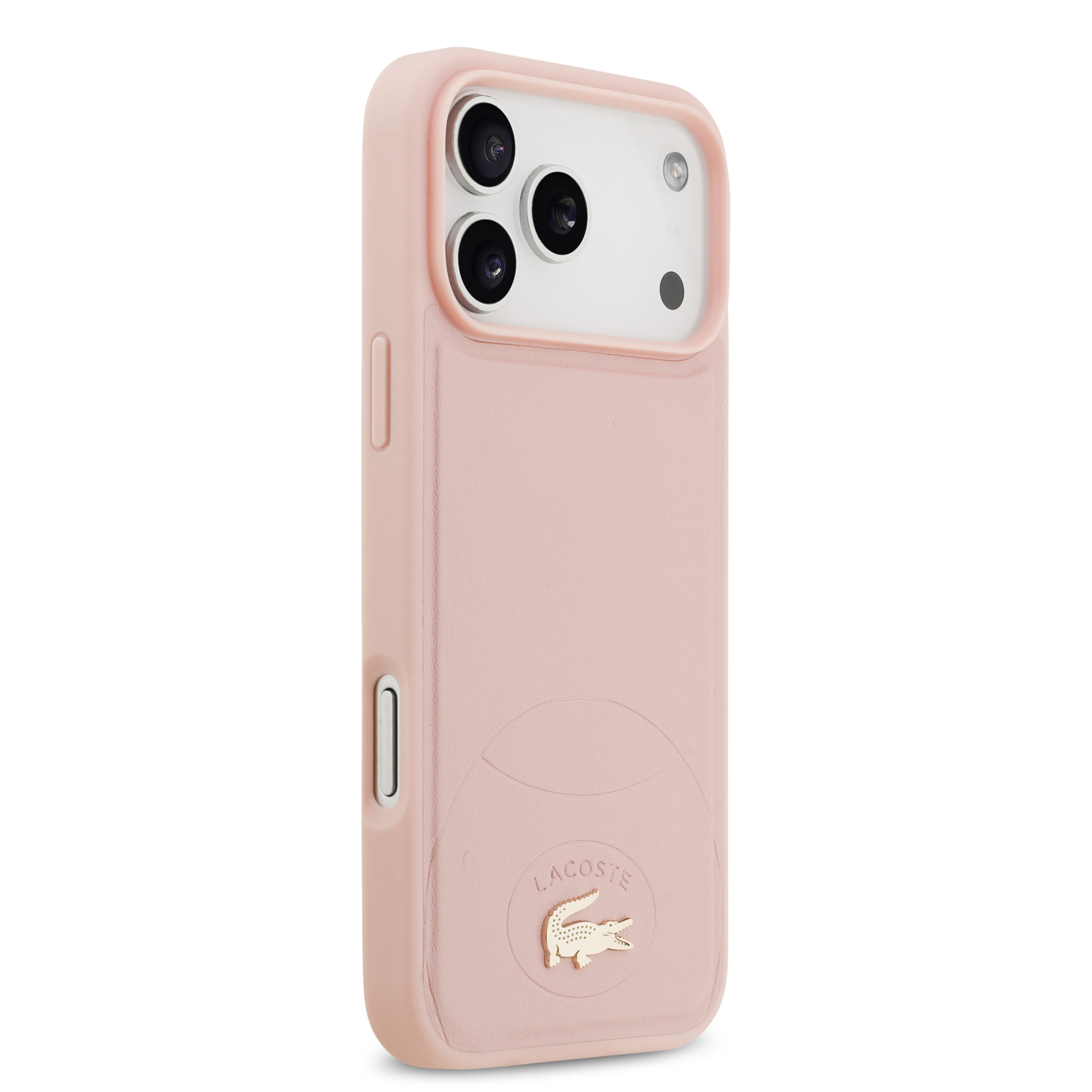 iPhone 17 Pro Max - LACOSTE Leather Bliss Pink — estuche (foto 4 de 5)