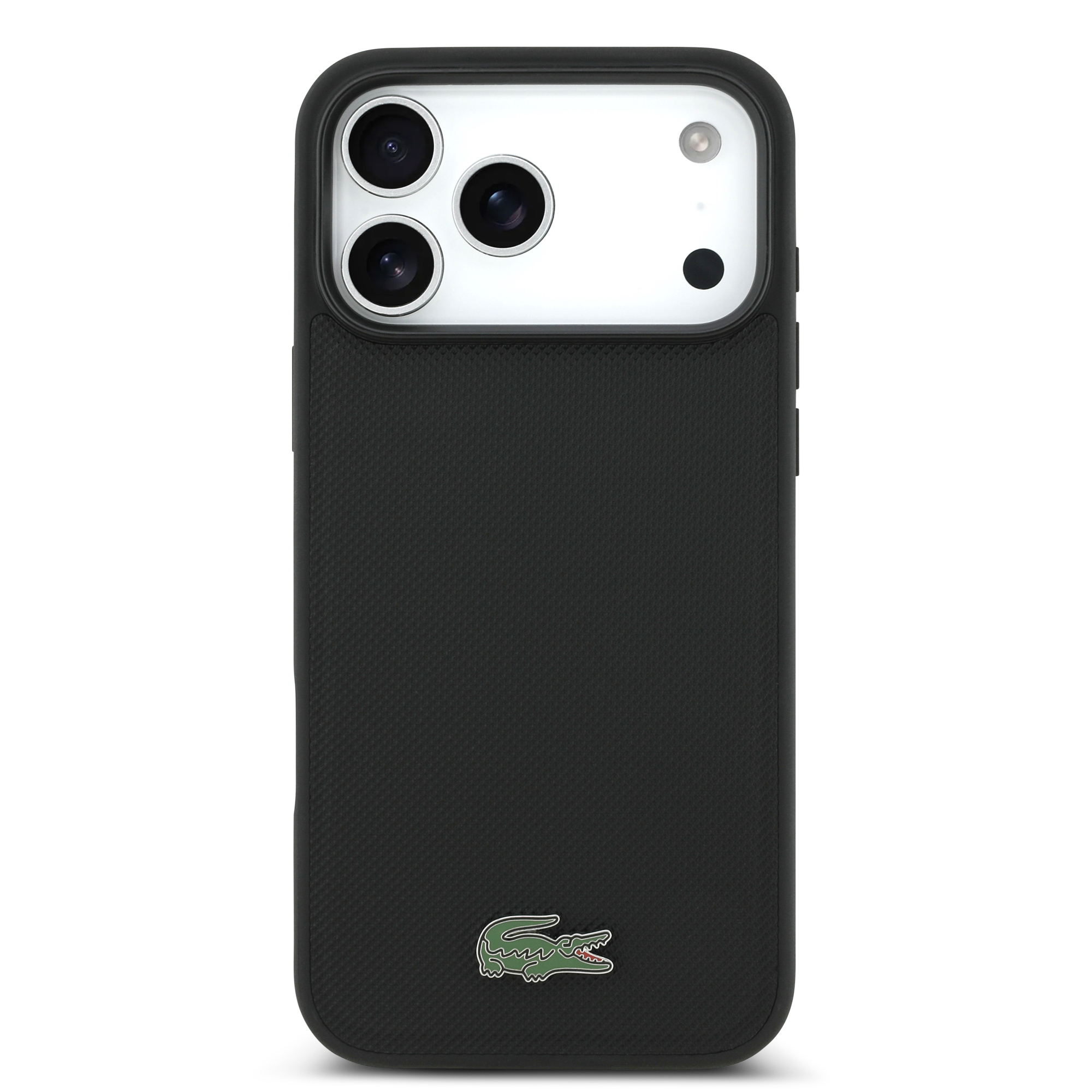 iPhone 17 Pro Max - LACOSTE Iconic Petit Pique Logo Black — estuche (foto 3 de 5)
