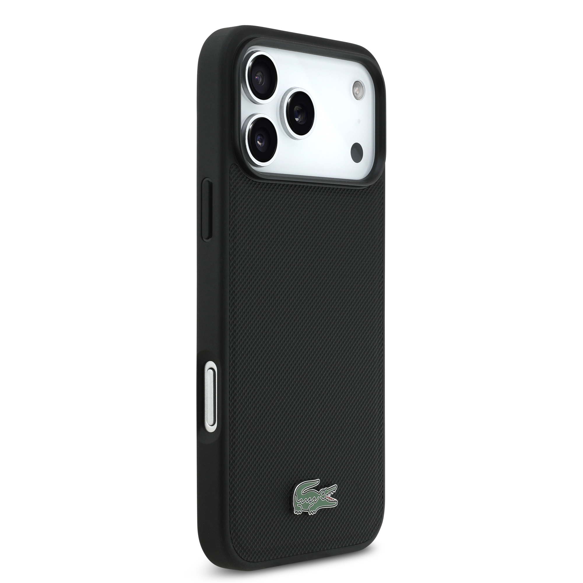 iPhone 17 Pro Max - LACOSTE Iconic Petit Pique Logo Black — estuche (foto 4 de 5)