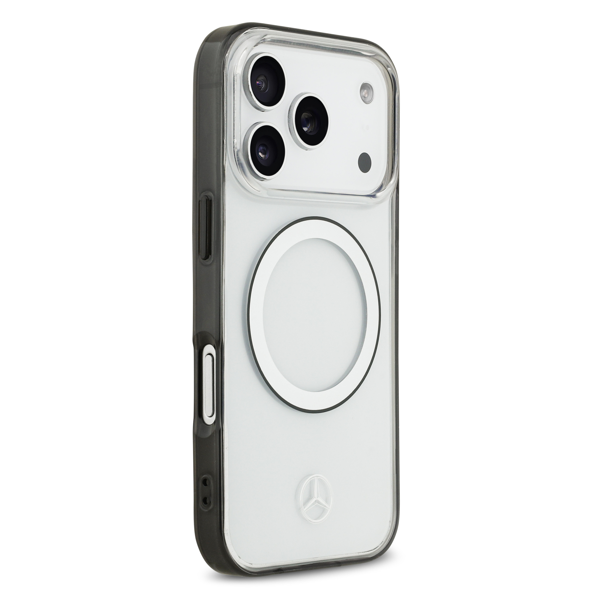 iPhone 17 Pro - MERCEDES BENZ Transparent PC/TPU Black Ring — estuche (foto 4 de 8)