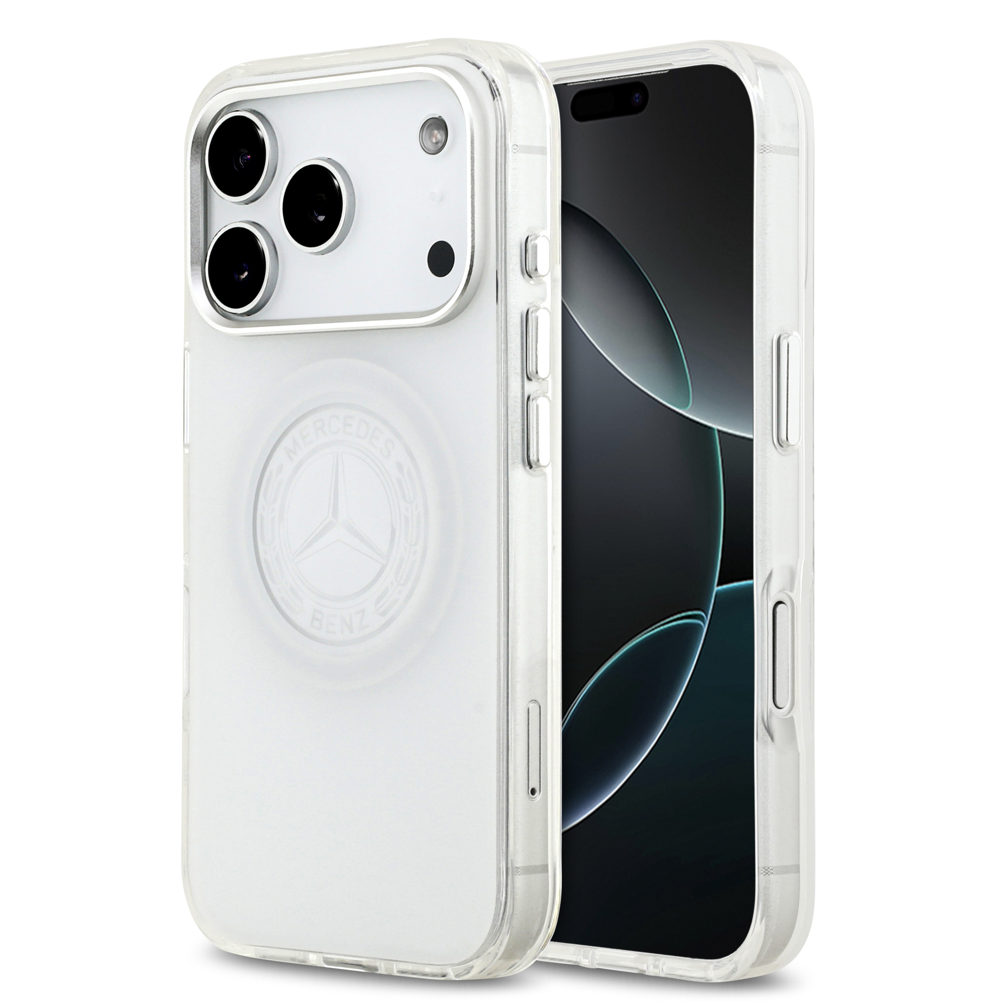iPhone 17 Pro - MERCEDES BENZ Frosted Vintage Logo Transparent