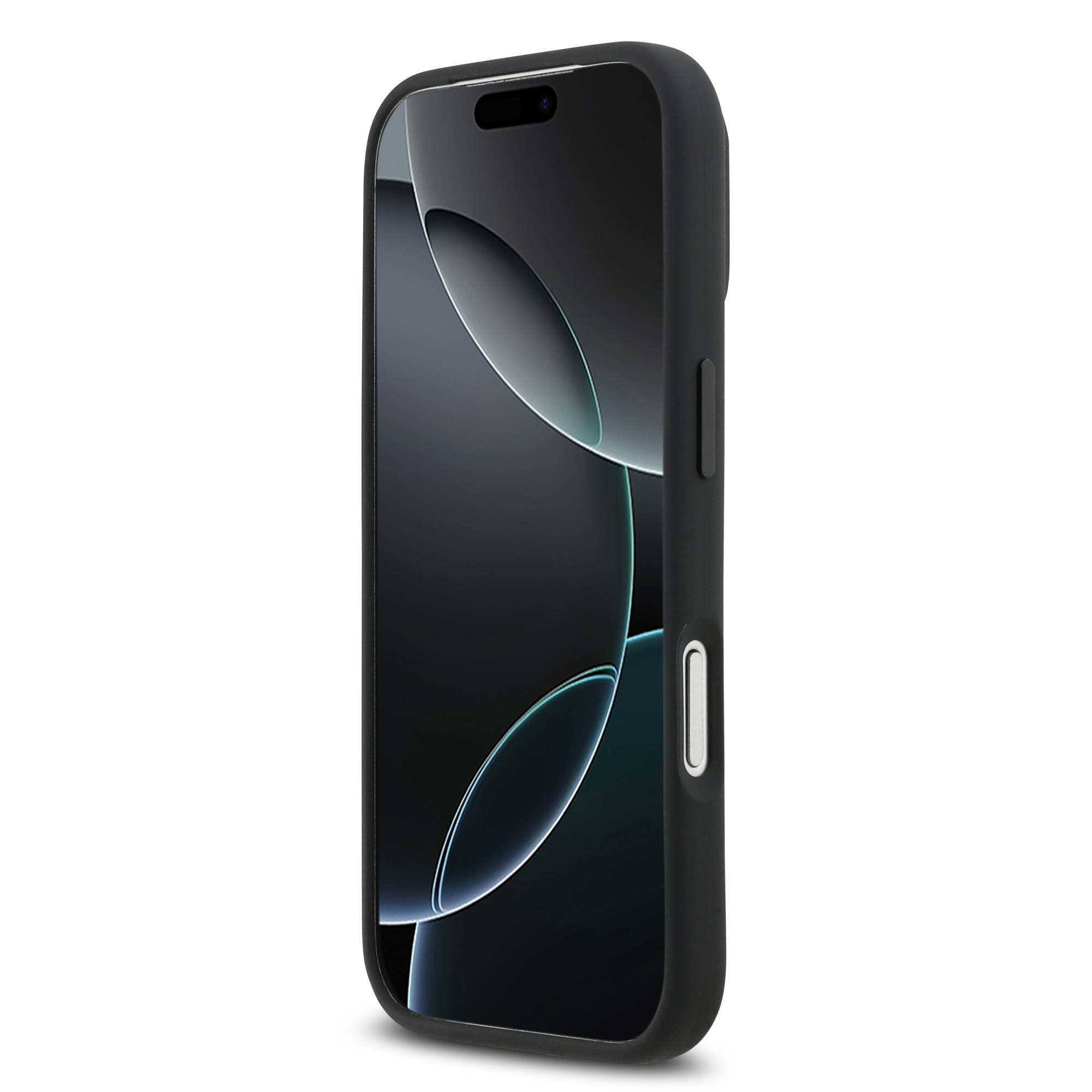 iPhone 17 Pro - MERCEDES BENZ Silicone Case Vertical Stripes Black — estuche (foto 5 de 5)