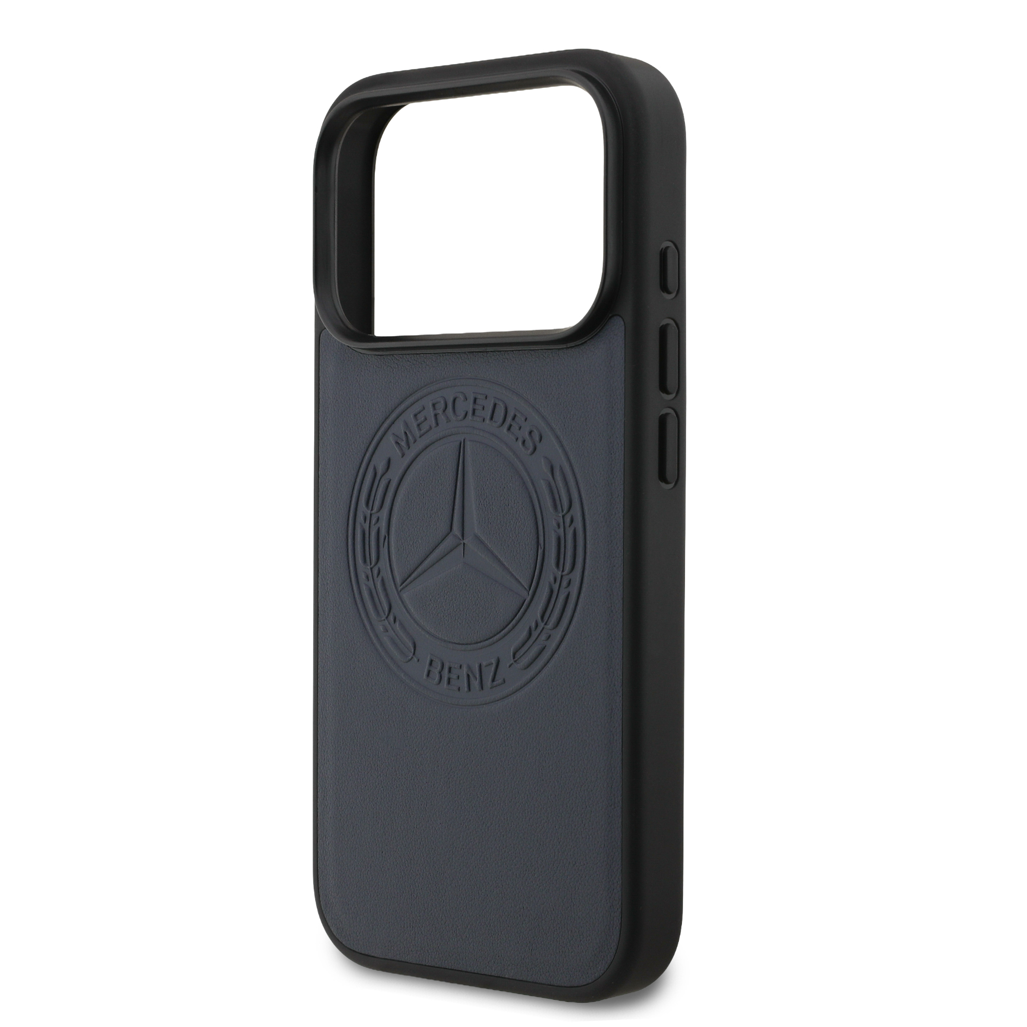 iPhone 17 Pro - MERCEDES BENZ Leather Vintage Logo Blue — estuche (foto 6 de 8)